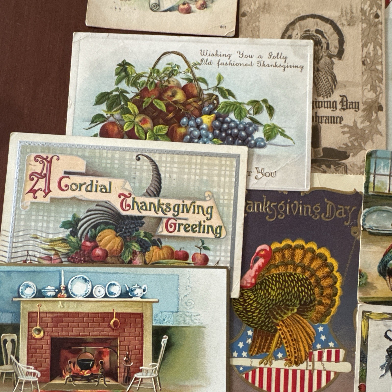 Lot Of 15 Antique Thanksgiving Postcards Posted Turkey Pilgrim Designs 1900s T13 Lot Of 15 Antique Thanksgiving Postcards Posted Turkey Pilgrim Designs 1900s T13