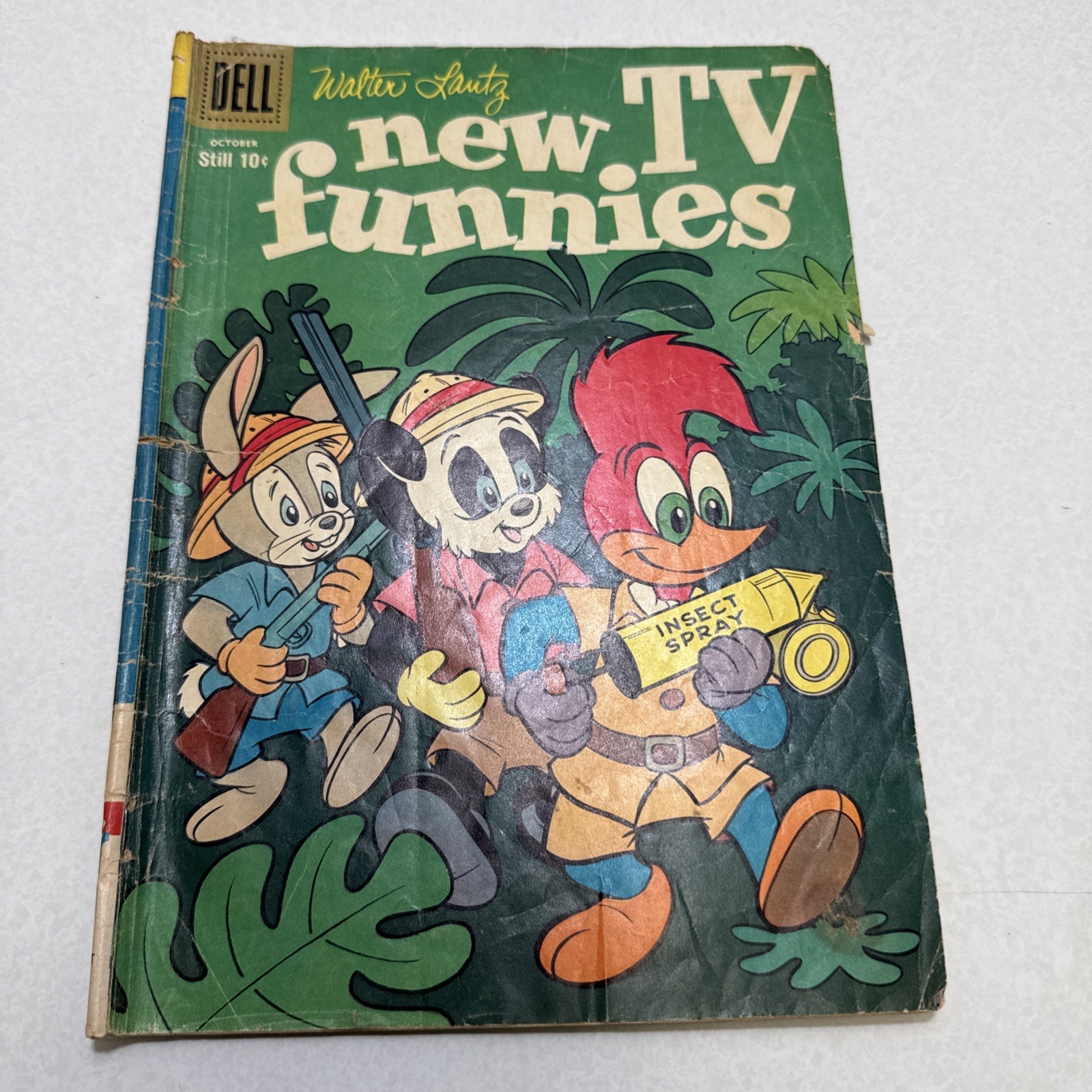 DELL: NEW FUNNIES #260, CHILLY WILLY/CHARLIE CHICKEN/ANDY PANDA/WOODY, 1958, 