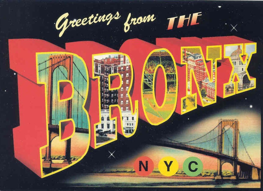 4 Large Letter  Greetings From The Bronx   NYC,   NY