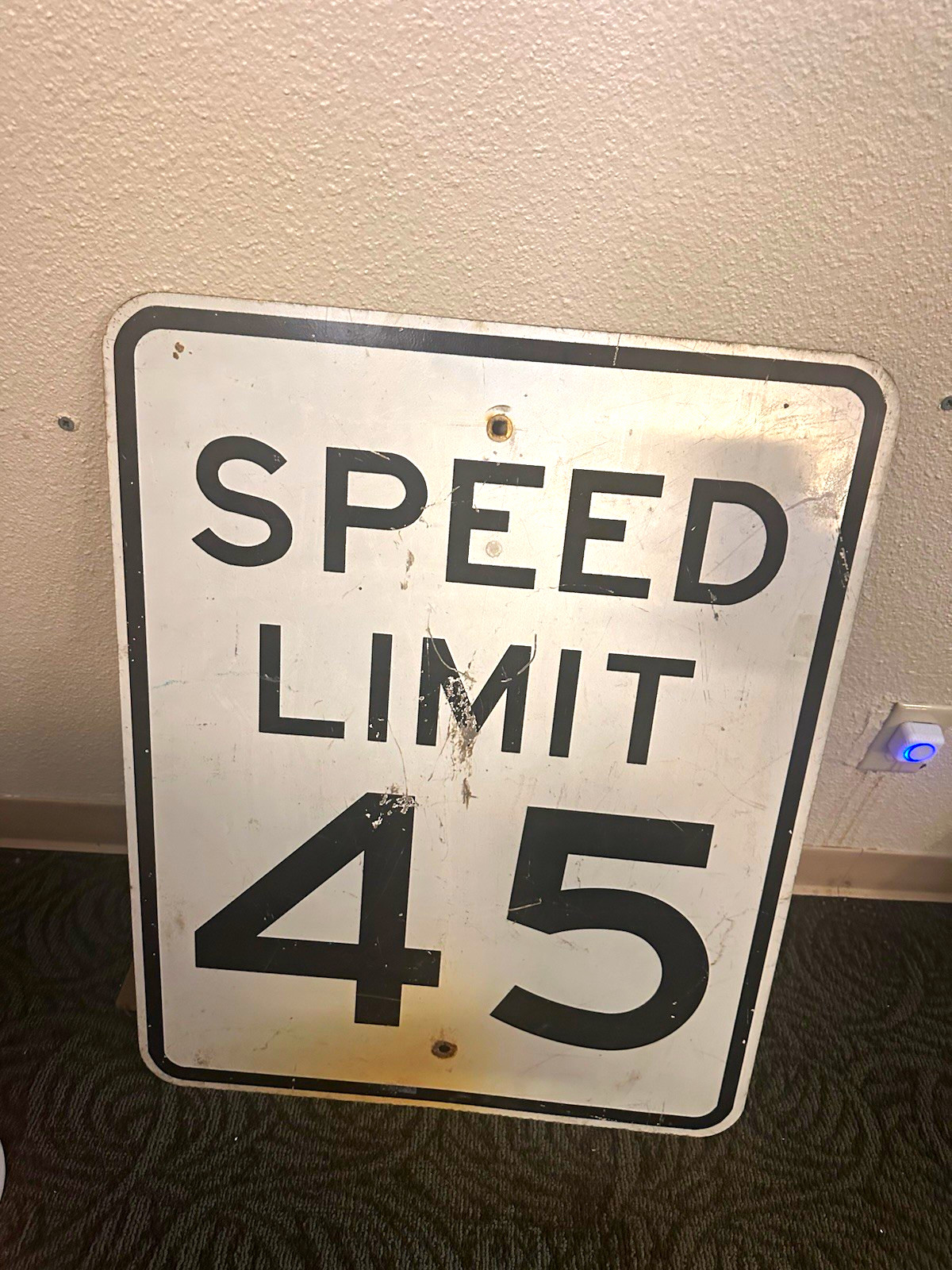 Speed Limit 45 Metal Road Sign Collectible Transportation Traffic Sign