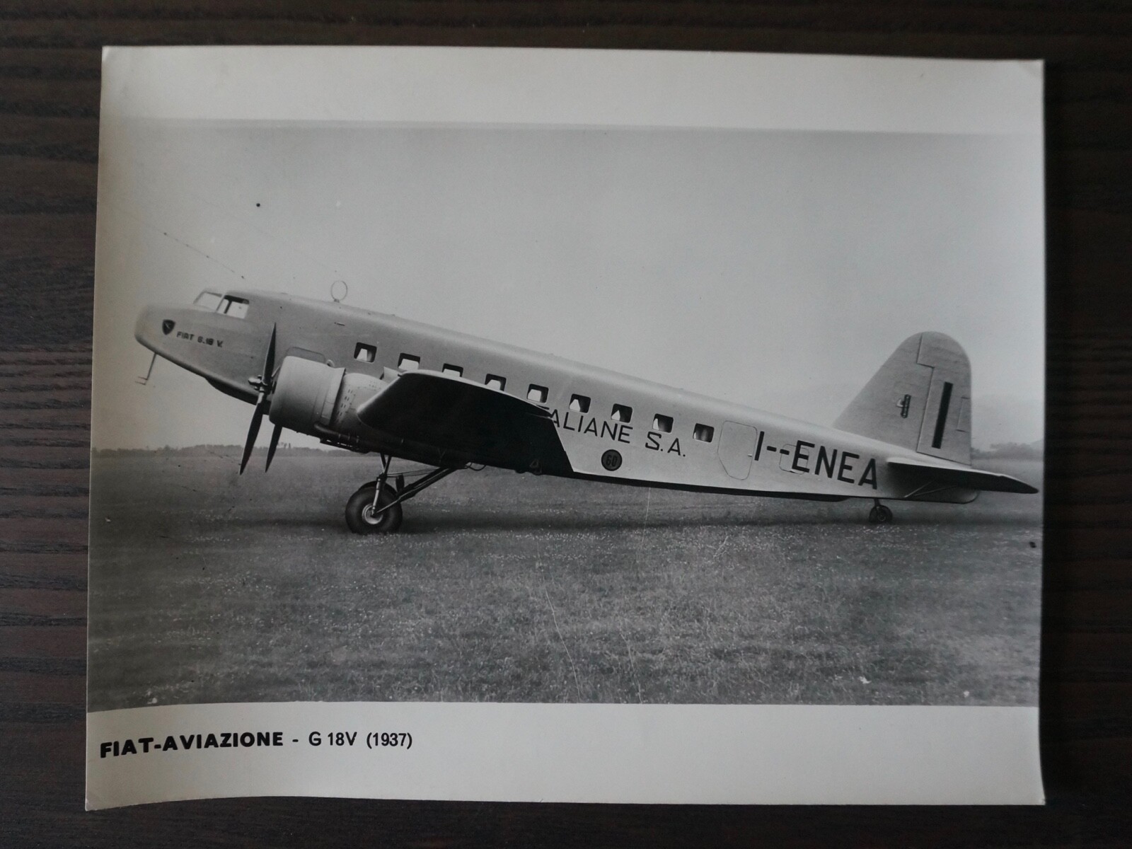FIAT AVIAZONE 1937 G 18V AIRCRAFT - 1964 PHOTO
