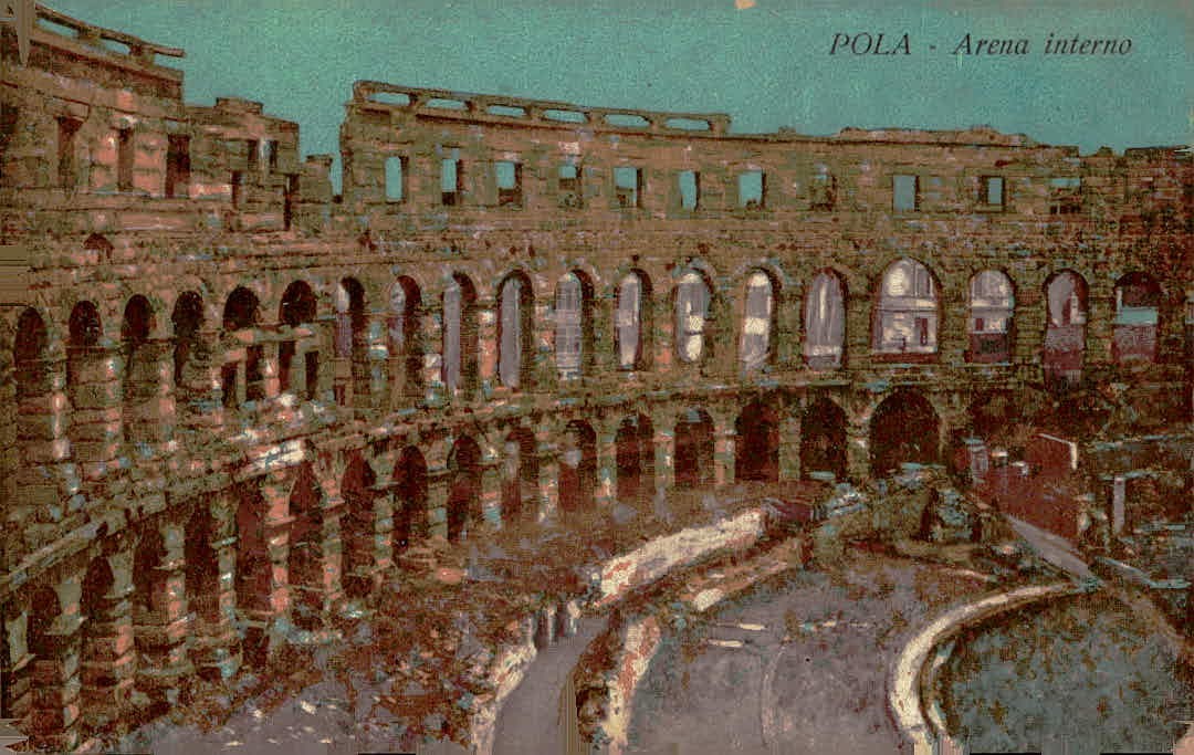 Pola Arena Interno Postcard 18 Pola Arena Interno Postcard 18