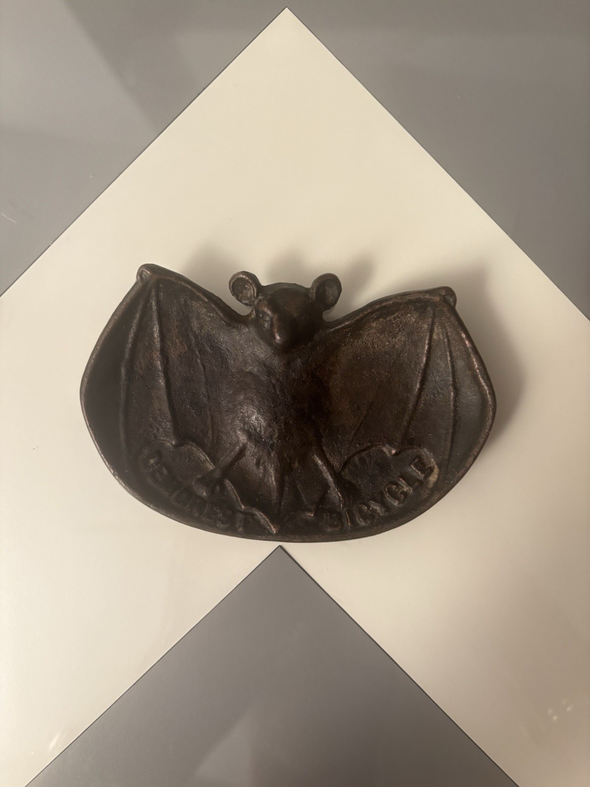 Antique Bronze Bat Ashtray Poche Vide Tray Bradley Hubbard P.E. Guerin c. 1900