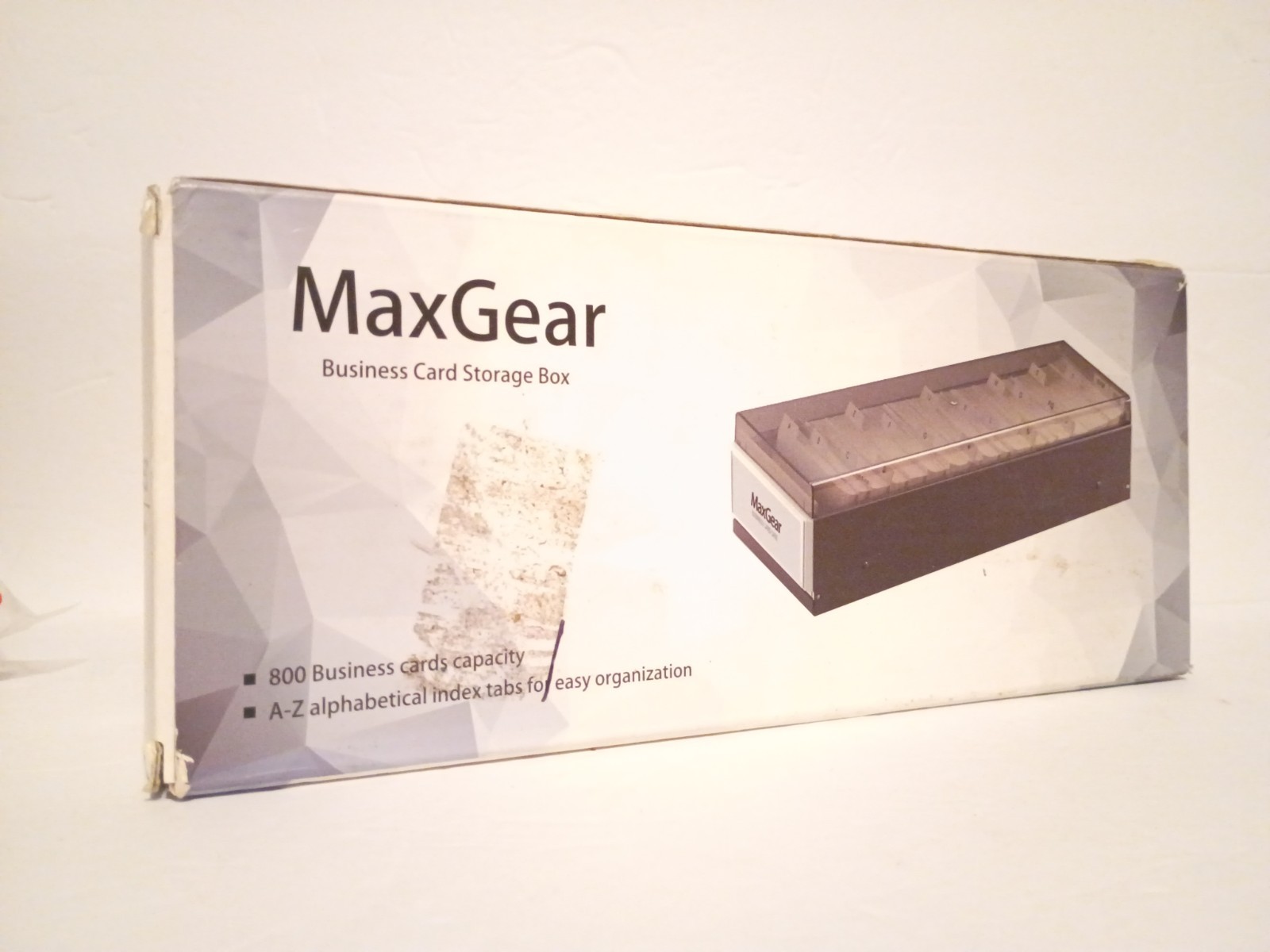MaxGear 800 Business Card Holder Desk, Business Card Case Organizer, Credit Card