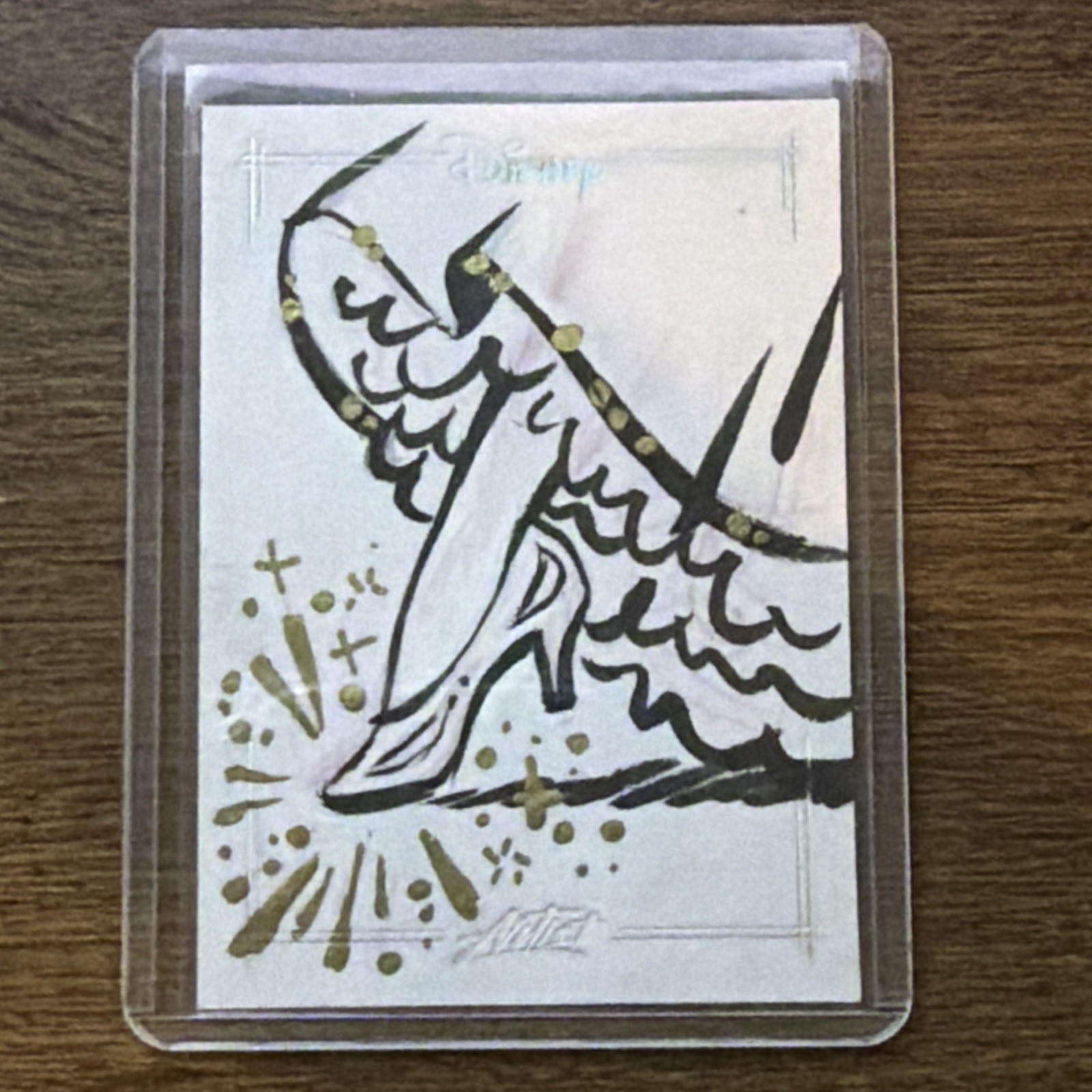 2026 Topps Chrome Disney Cinderella Sketch Slipper One Of One 1/1