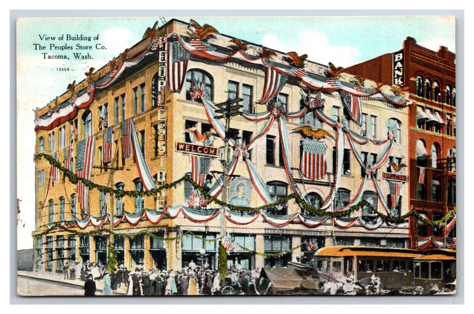 People's Store Tacoma WA Washington 1909 DB Postcard G19