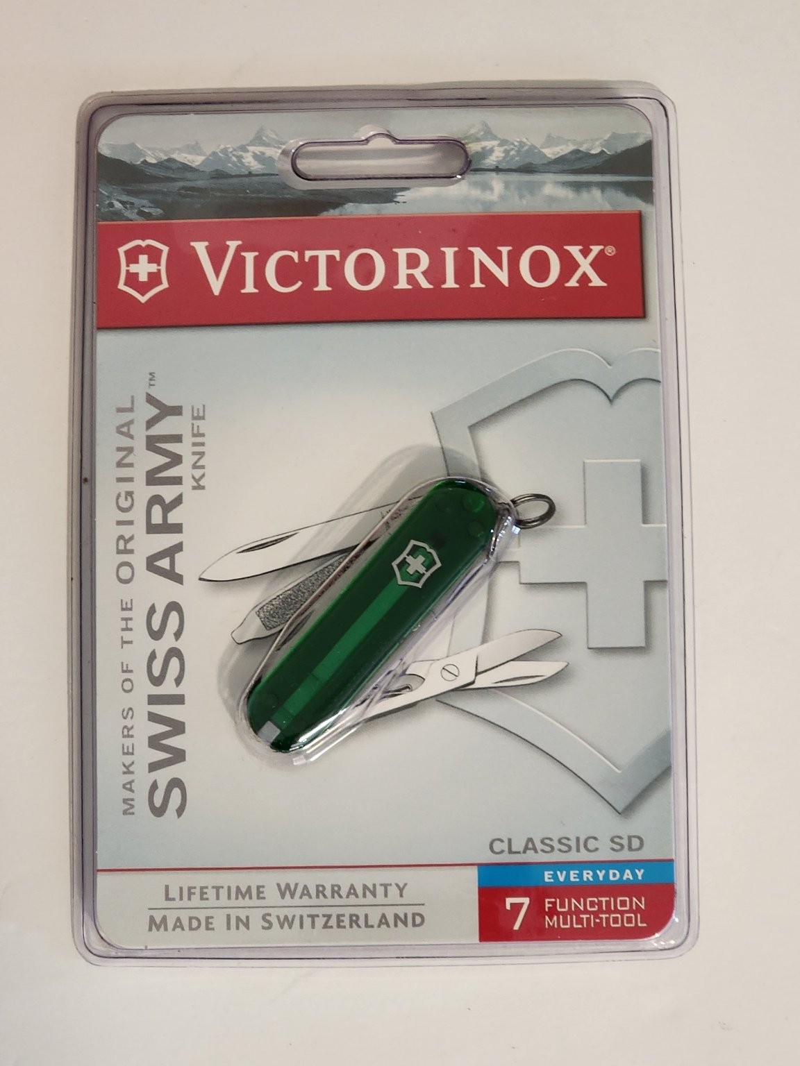 New Victorinox Swiss Army Classic SD Emerald Clear Green Pocket Knife Multi-Tool New Victorinox Swiss Army Classic SD Emerald Clear Green Pocket Knife Multi-Tool