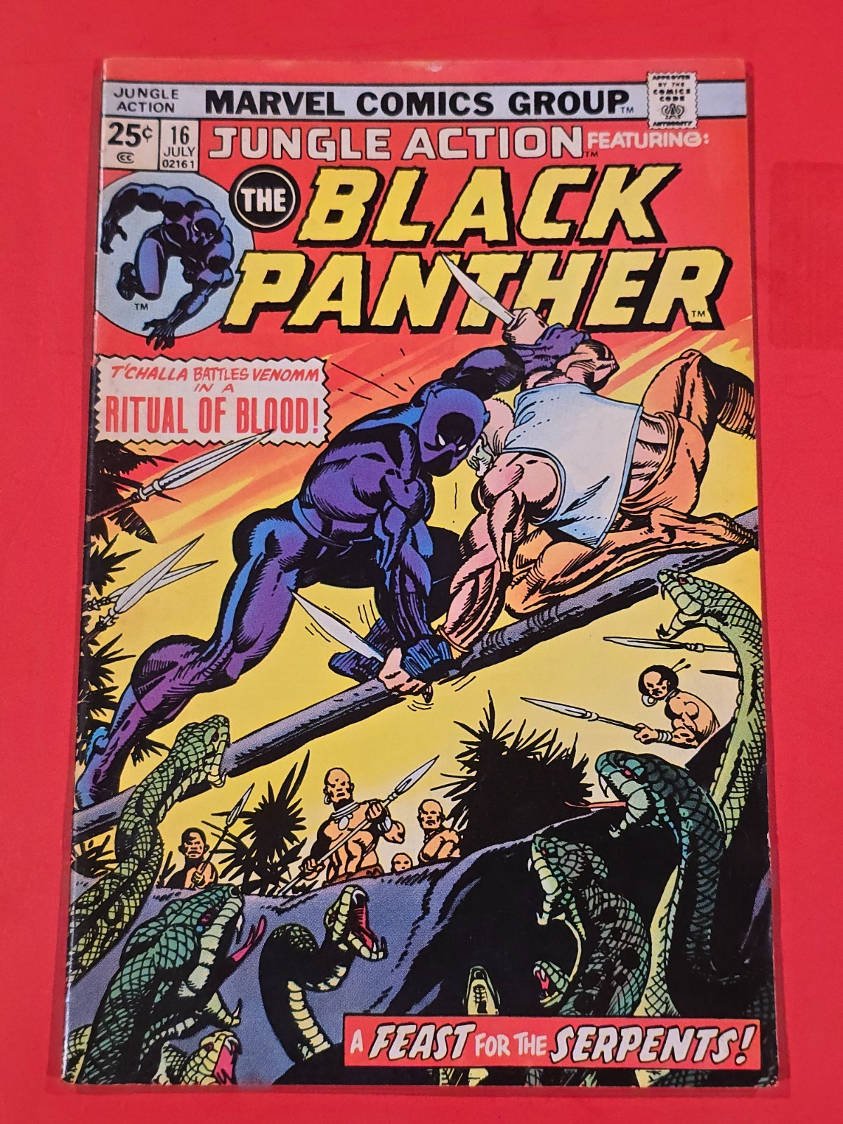 Jungle Action #16 1975 Marvel Black Panther Venomm Panther\'s Rage Gil Kane