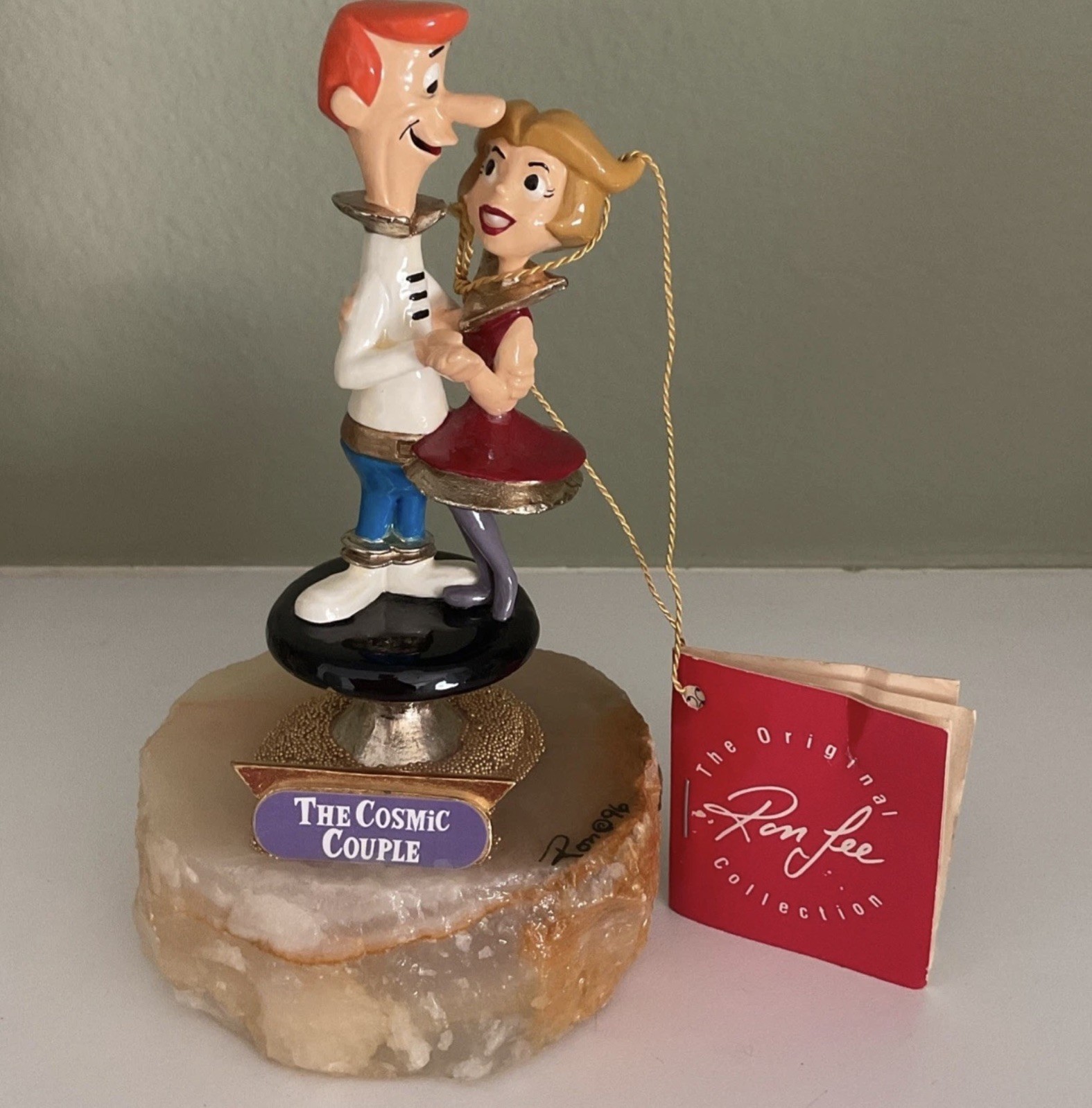 RARE #17/500 Ron Lee Jetsons Cosmic Couple Thick Gold Hand Detailed Onyx EXC