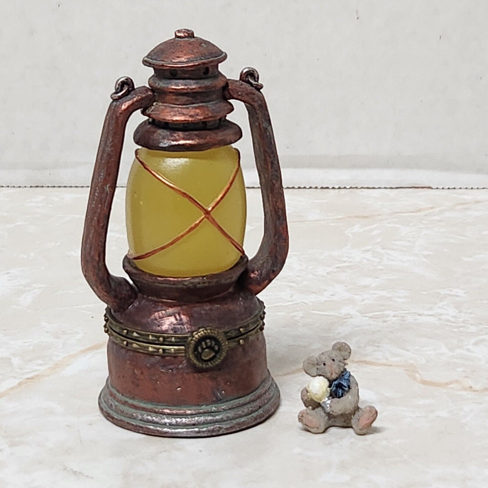 Boyds Bears Bearyshine's Lantern With Edison McNibble 392185 Treasure Box