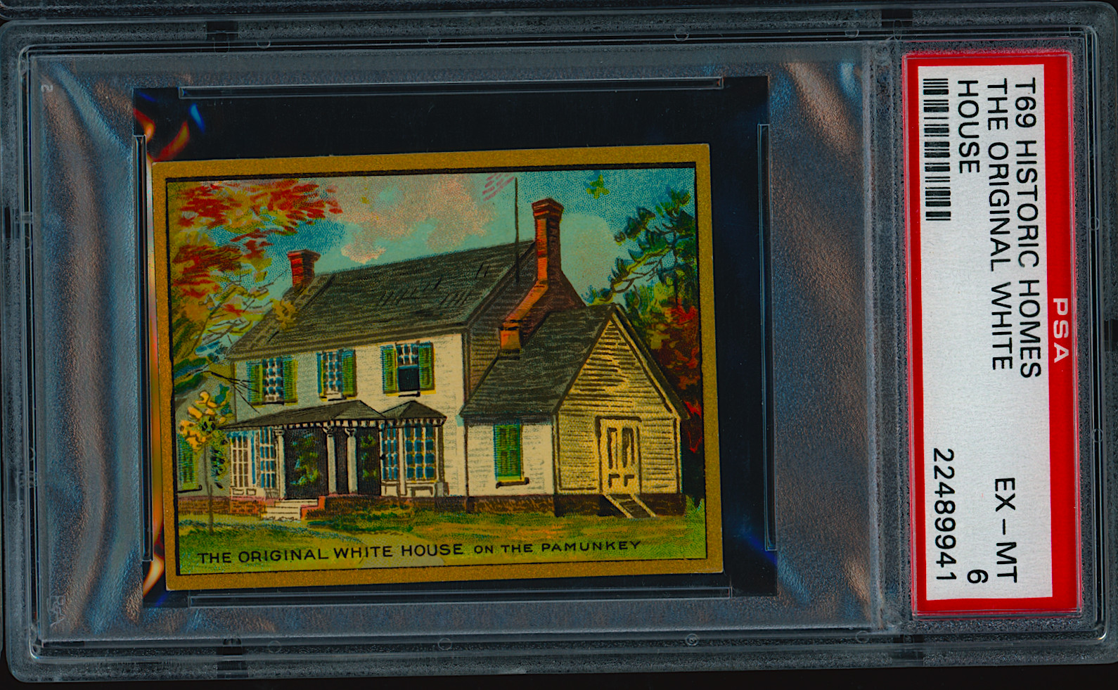 1911 T69 Historic Homes The Original White House PSA 6 **Incredible Card**