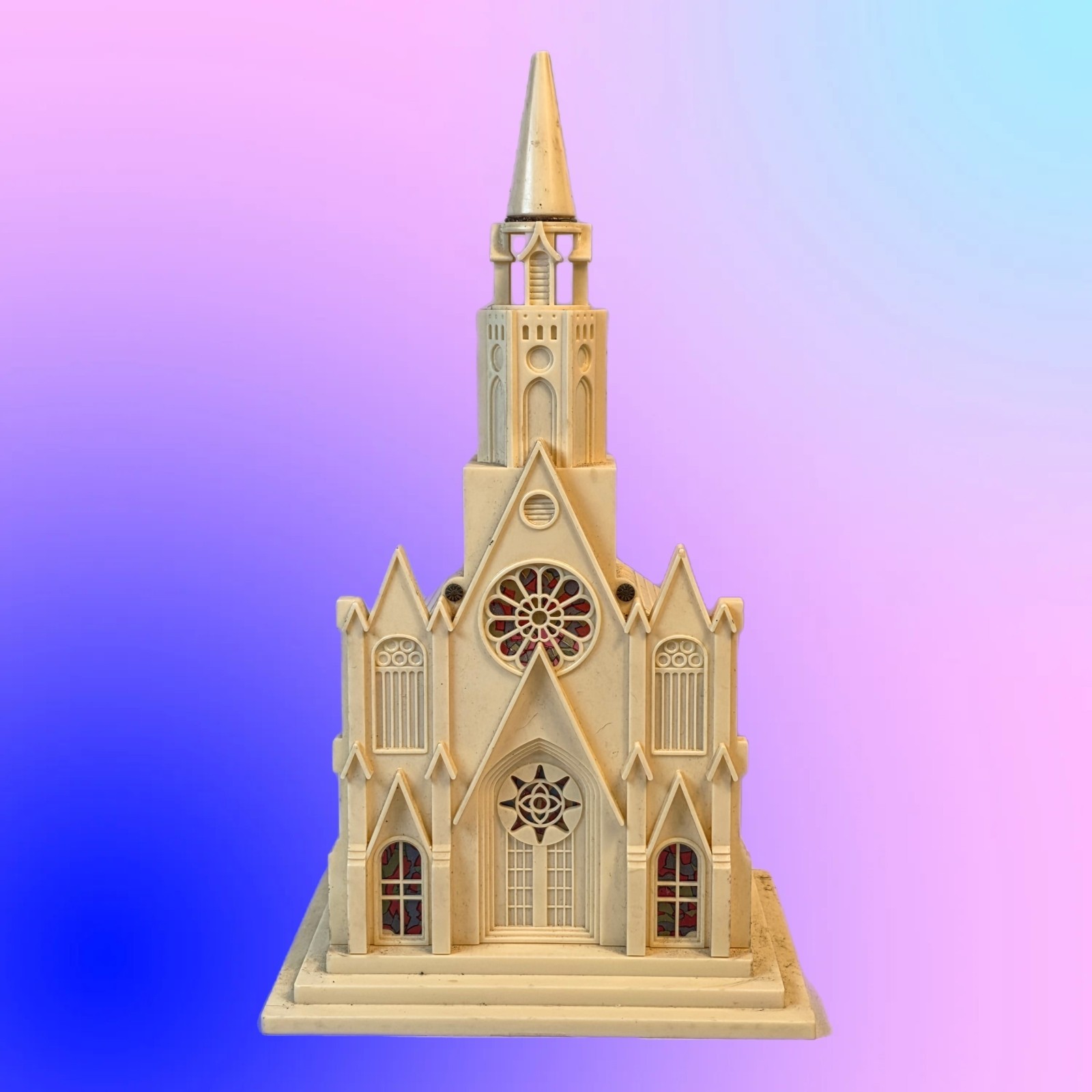 Vintage 50\'s Raylite Elec Corp Musical Church Cathedral 