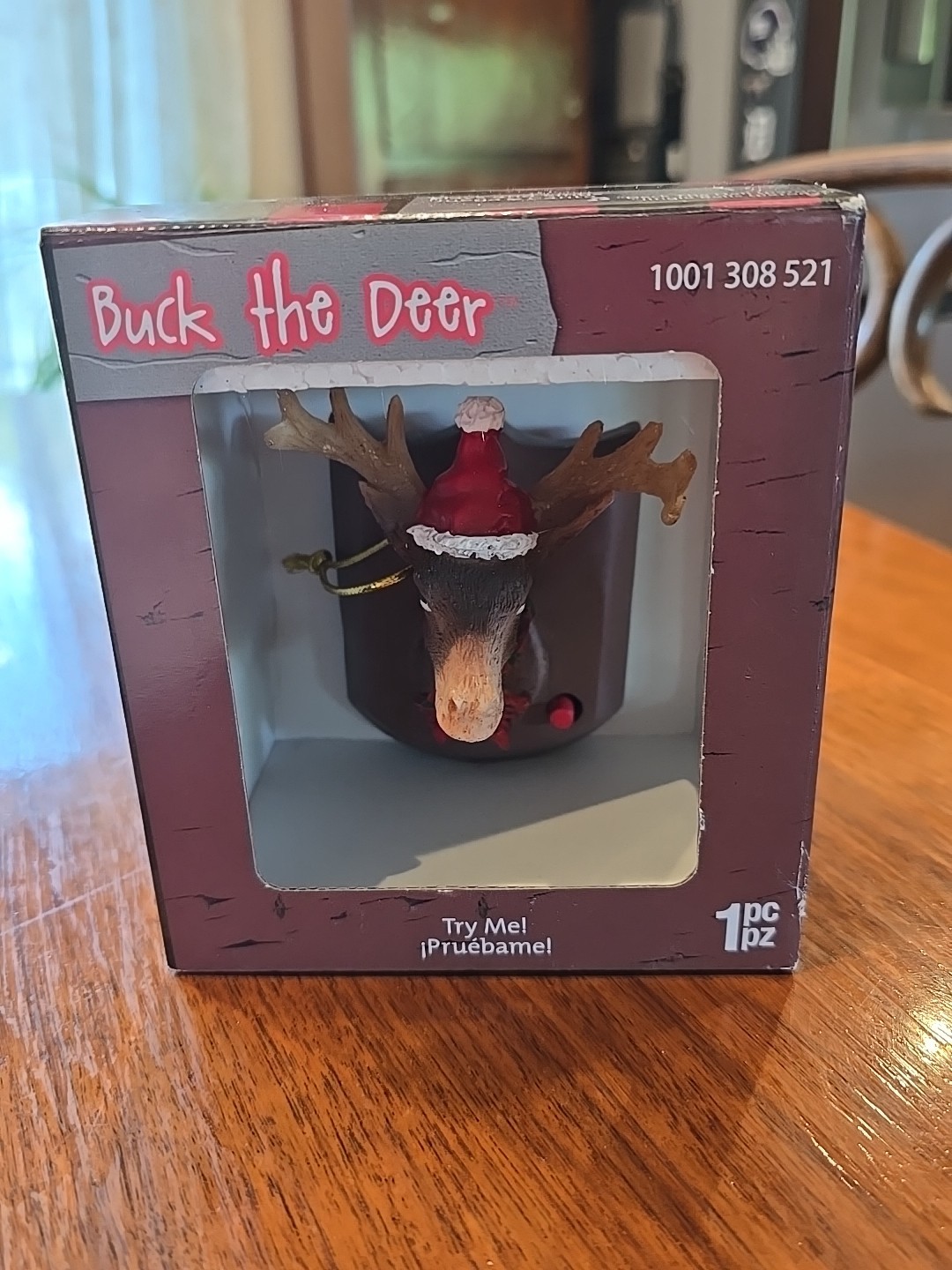 Gemmy 2015 Singing Buck the Deer Christmas Ornament works Plays  2 Songs