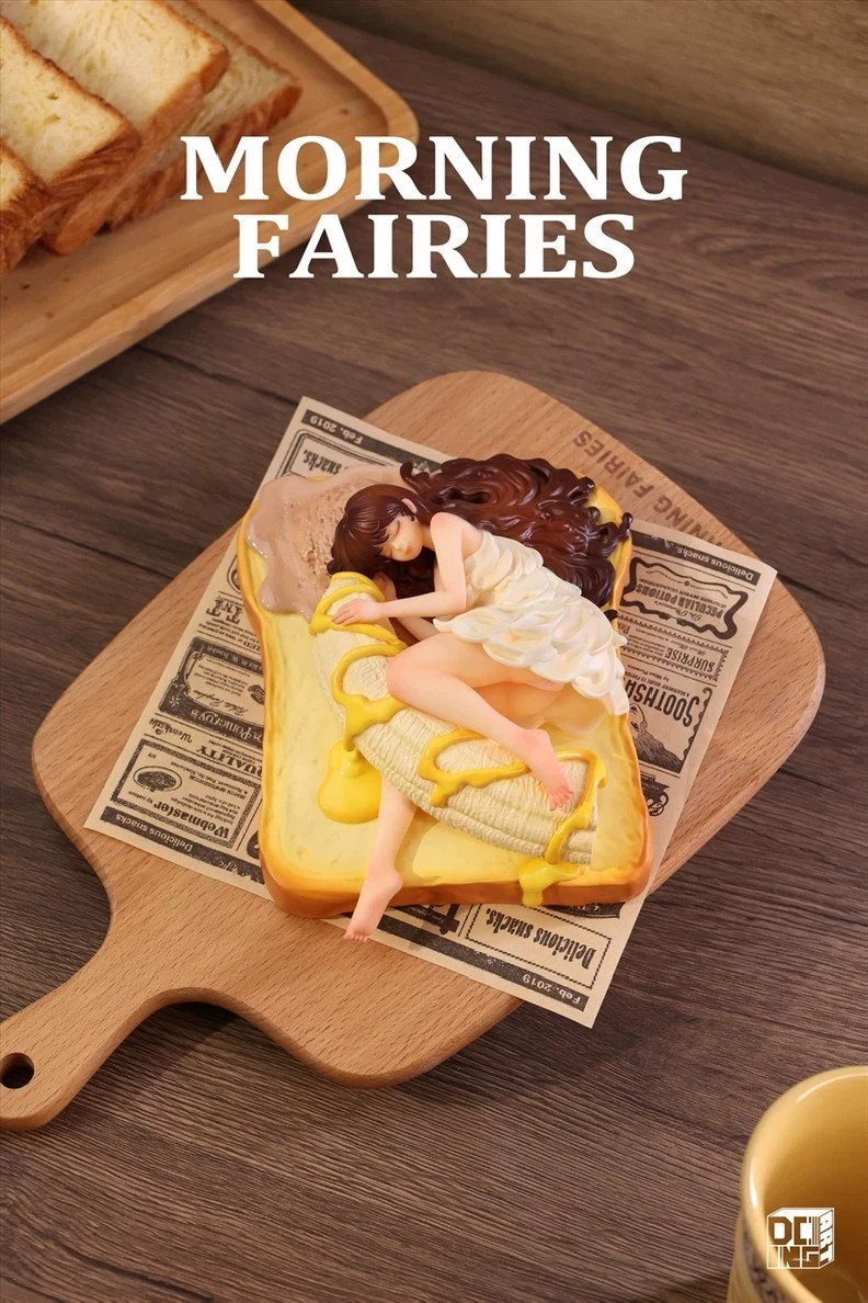 WeArtDoing Studio Good Morning Girls' Ice Cream Sidos Statue Model H18CM
