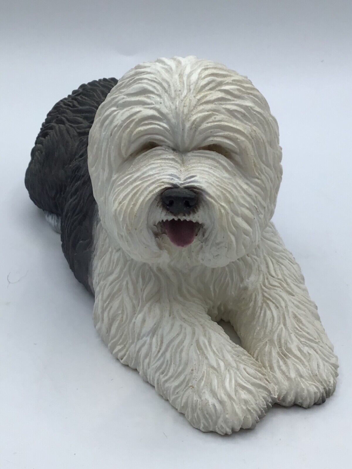 K-9 Kreations Dog Sculptue/ Figurine Sheep Dog White and Gray 3.5\