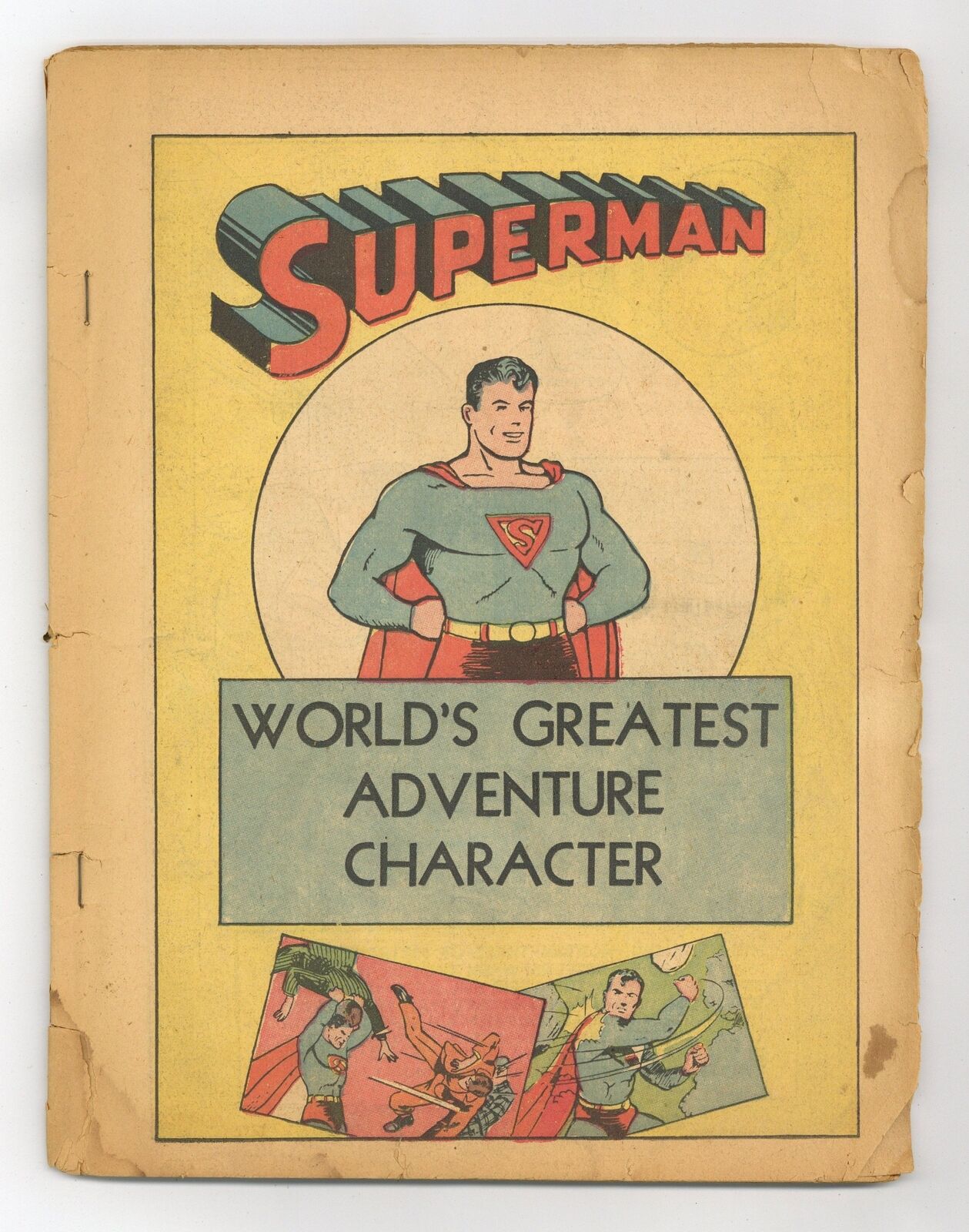 Superman #7 Coverless 0.3 1940 1st app. Perry White