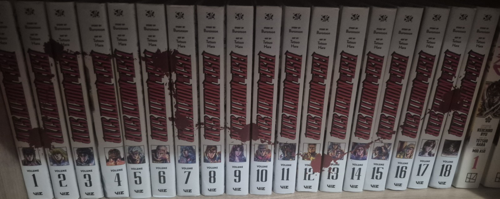 Fist of the North Star Manga Complete Series Vol. 1-18 by Viz Media Hardcover Fist of the North Star Manga Complete Series Vol. 1-18 by Viz Media Hardcover