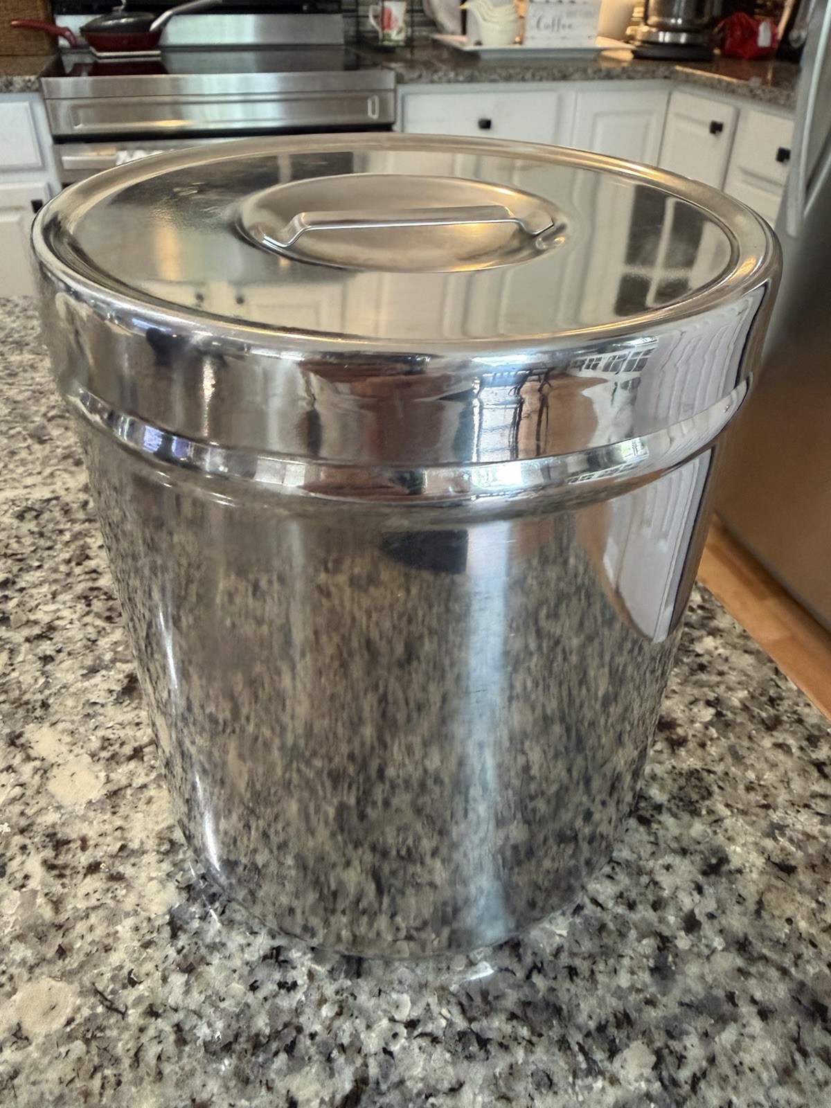 Vollrath stainless steel canister, model 8803 7” Tall, 6” Wide