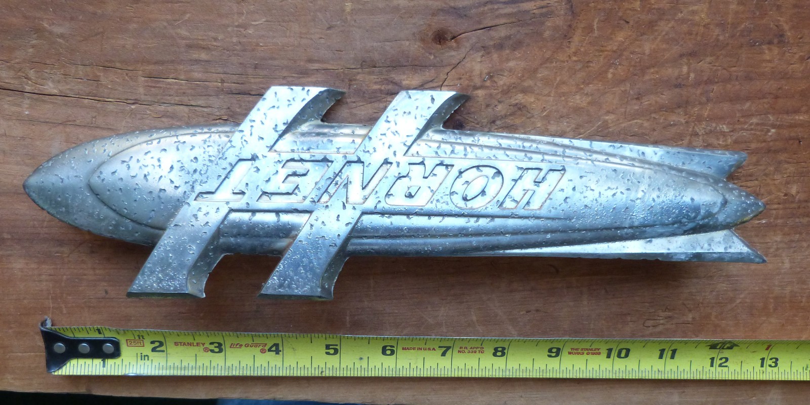 vintage 1951 1952 Hudson Hornet TRUNK rocket emblem / badge / ornament