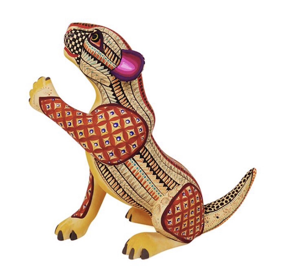 Authentic Oaxacan Alebrije CHEETAH CUB Copal Wood Carving By SAUL ARAGON
