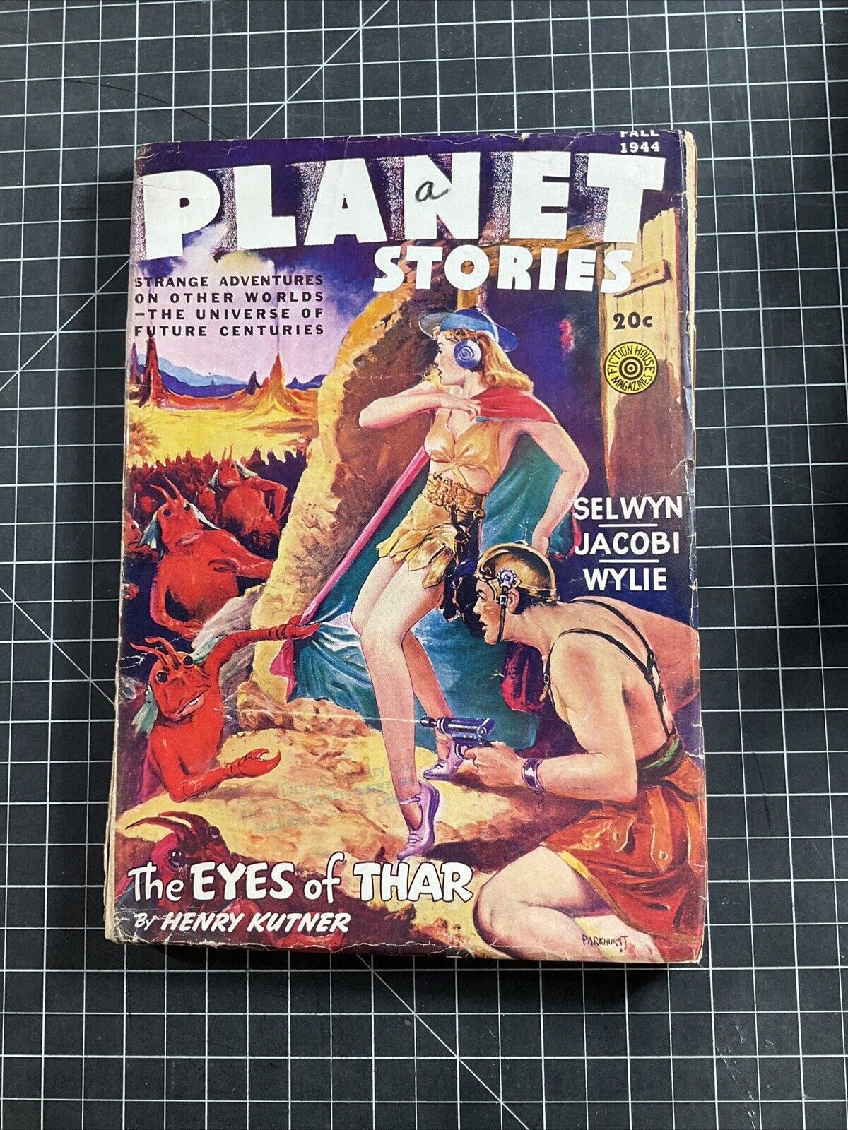 Planet Stories 1944 Fall GGA Cover by Parkhurst; Jacobi