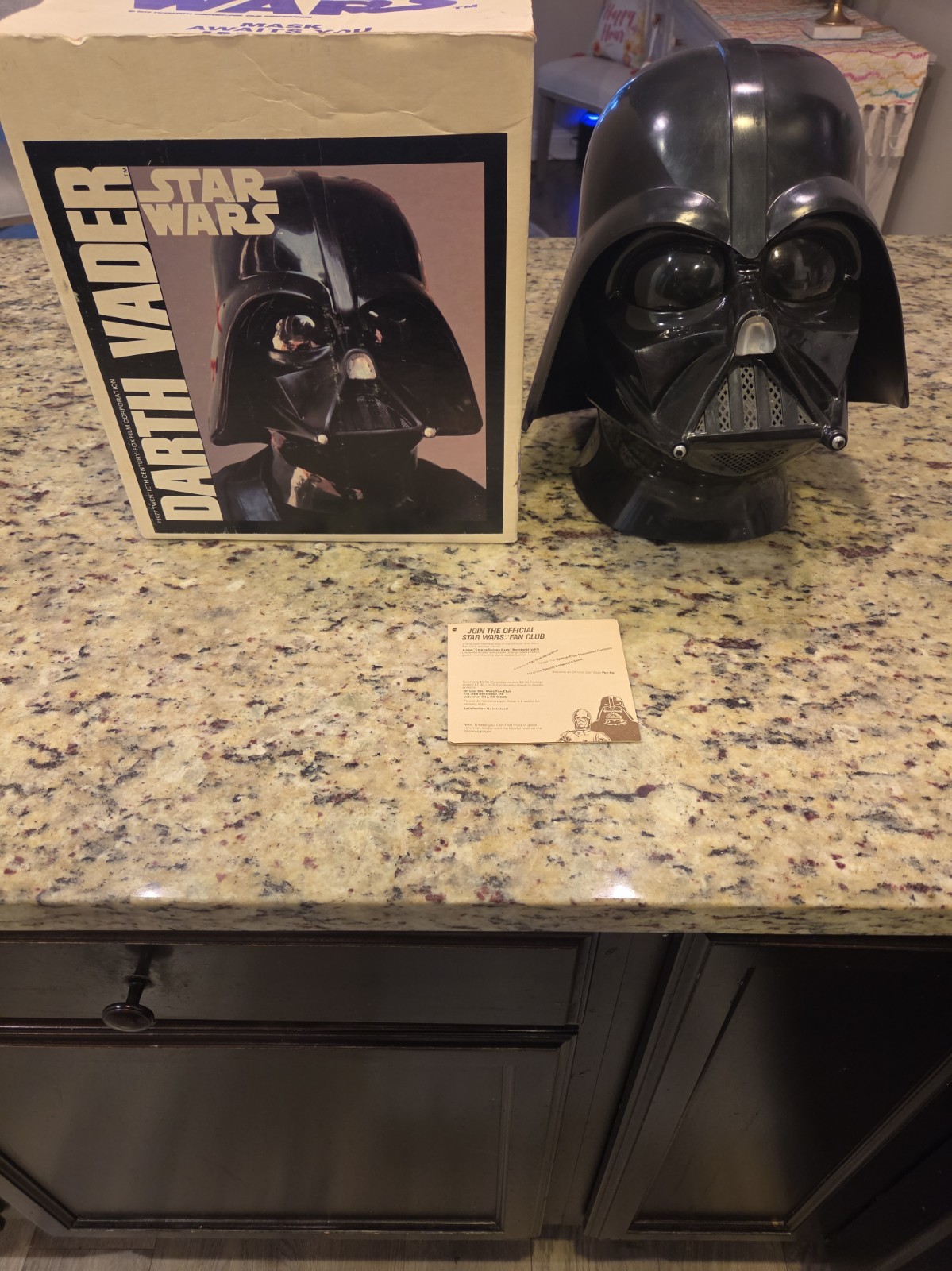 Vtg 1977 Star Wars Don Post Darth Vader 2 Piece Helmet Mask Original Box Papers Vtg 1977 Star Wars Don Post Darth Vader 2 Piece Helmet Mask Original Box Papers