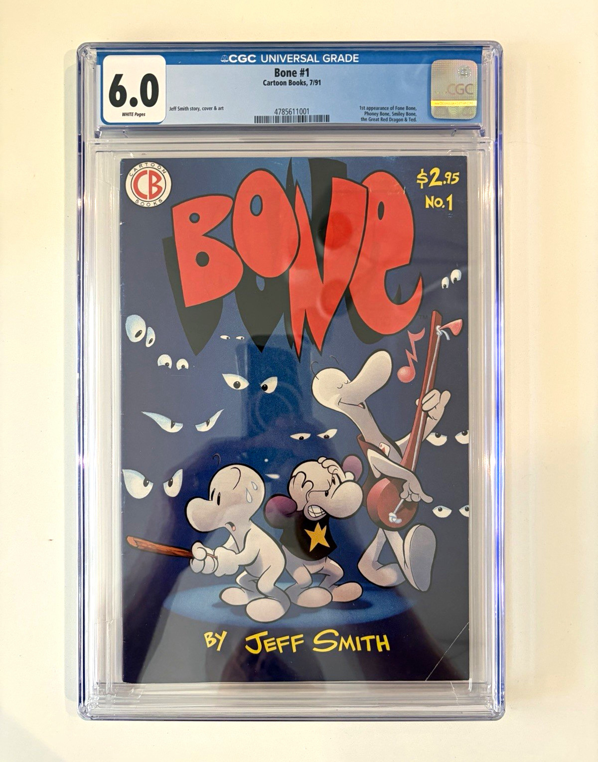 Bone #1 CGC 6.0 White Pages 1991 Jeff Smith 1st Print First Print