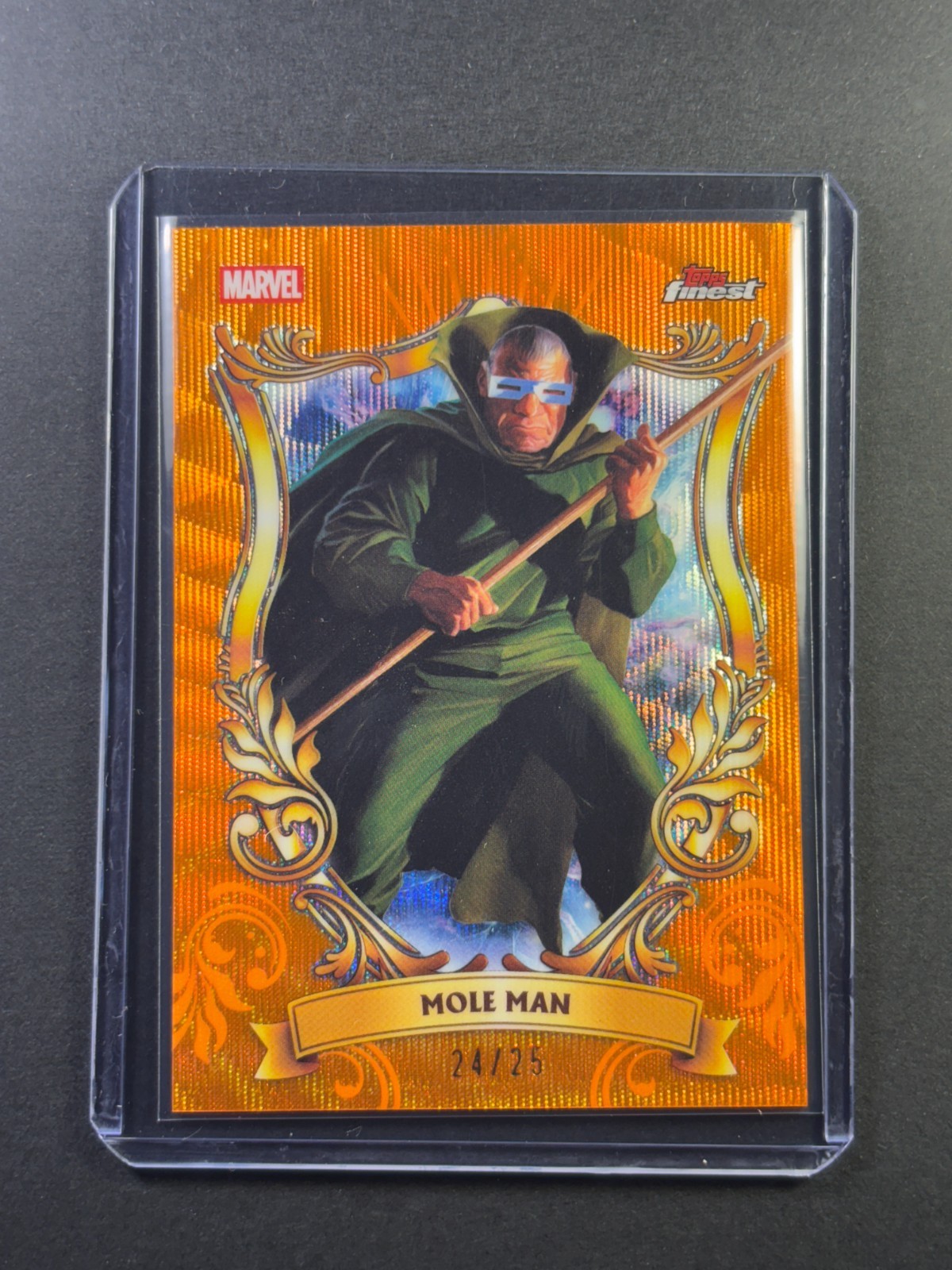 Mole Man 2026 Topps Finest Marvel Fantastic Four /25 Orange Astonishing SP