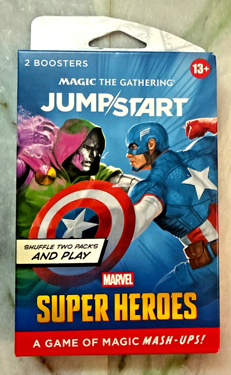 Sealed Brand New - MTG Marvel Superheroes Jumpstart Booster Box 2 Packs-40 Cards