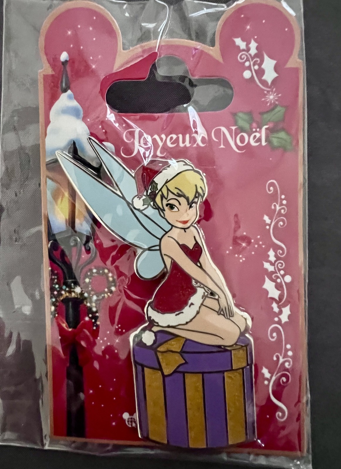 Tinkerbell Disneyland Paris Joyeux Noel Christmas Pin 2018