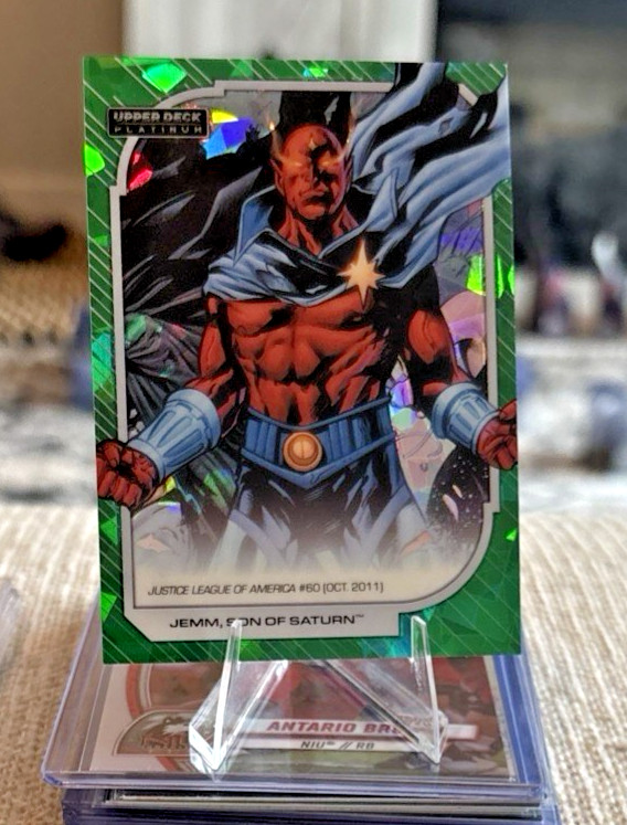 2026 Upper Deck Platinum DC - Jemm Son of Saturn #185 Green Crackle /99