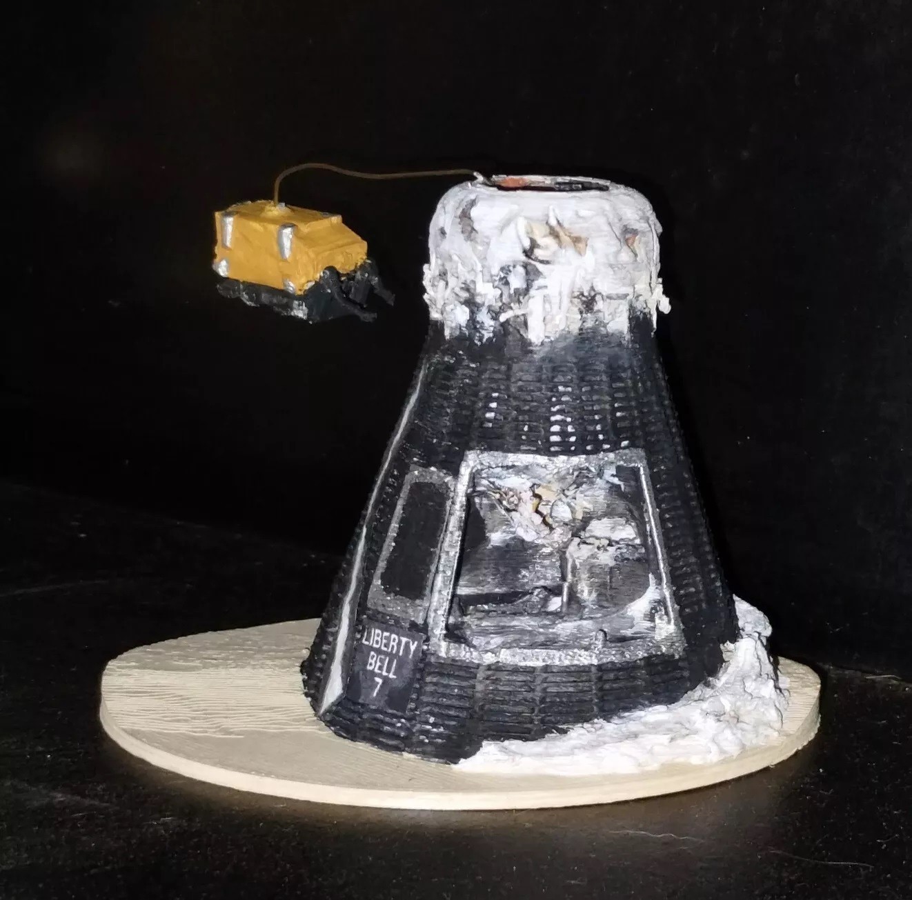 Custom 1/32 NASA Gus Grissom Liberty Bel 7 Mercury Capsule W ROV 3 pc model kit