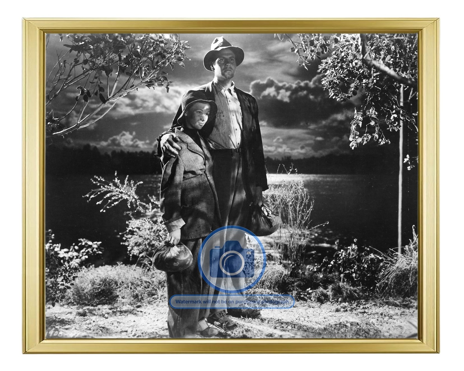 PROMOTIONAL STILL SULLIVAN\'S TRAVELS 1942 PUBLICITY 8X10 GOLD FRAMED PHOTO