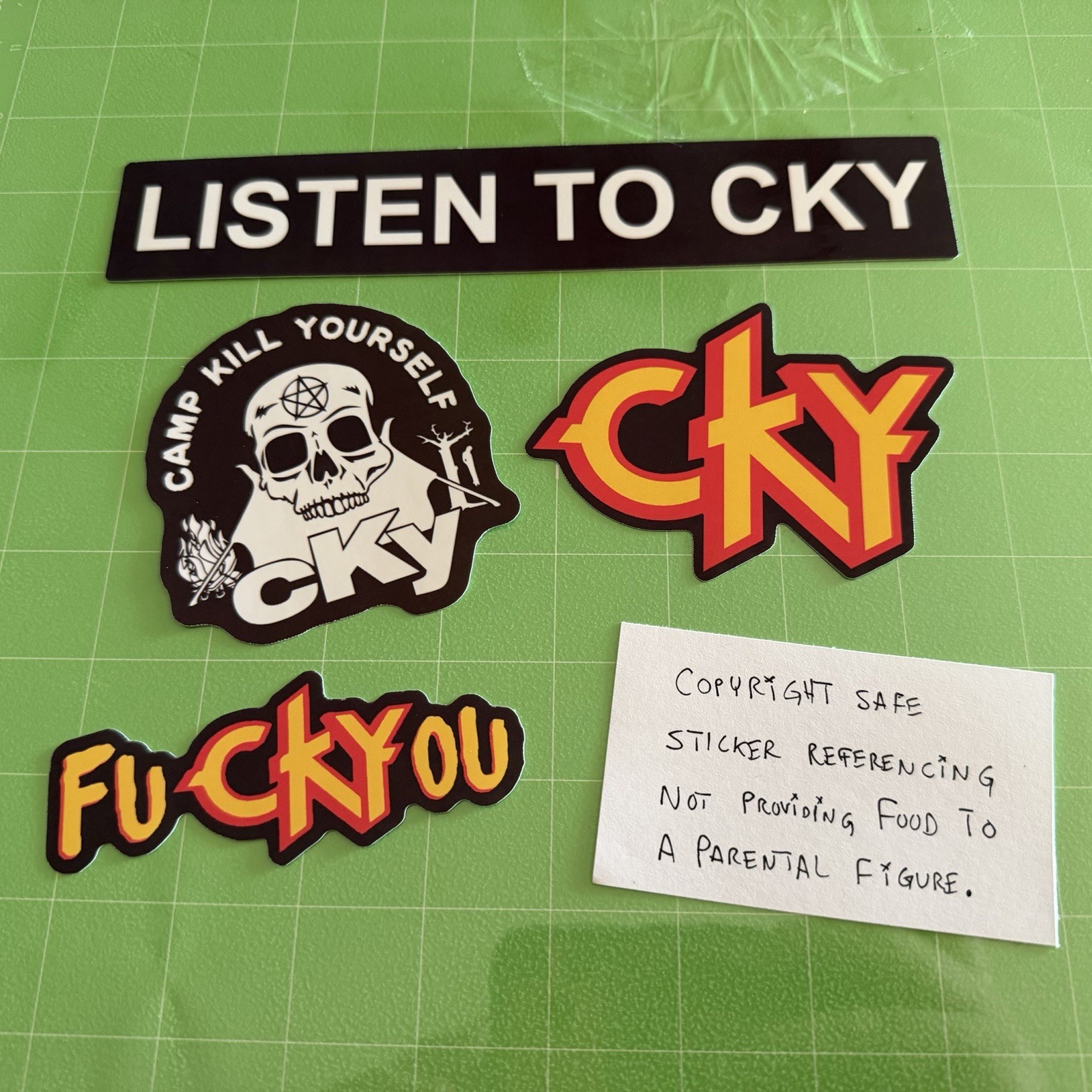 cKy / Bam Margera / Jackass - Set of 5 Stickers