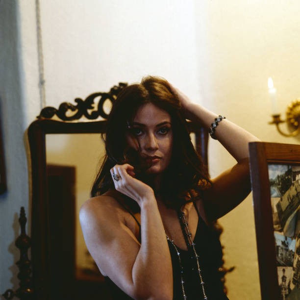Marisa Mell Austrian actress portrait private photo circa 1975 Old Photo