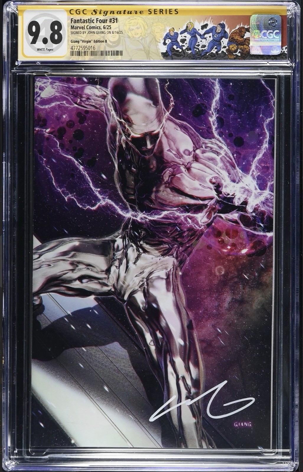 Fantastic Four #31 CGC 9.8 SS Signed John Giang Virgin Variant Secret Drop