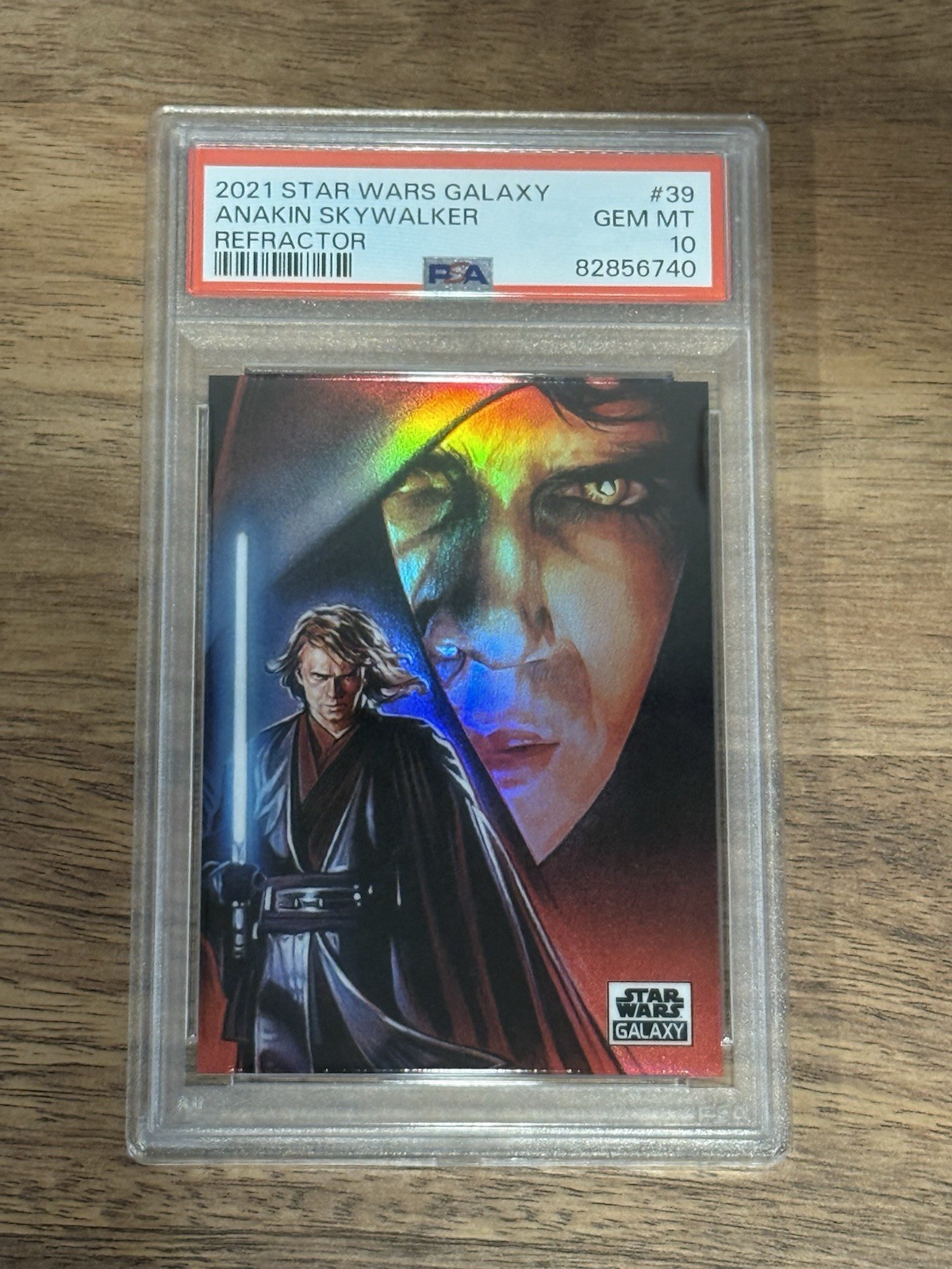 2021 Topps Star Wars Galaxy Chrome Anakin Skywalker #39 Refractor PSA 10 GEM MT