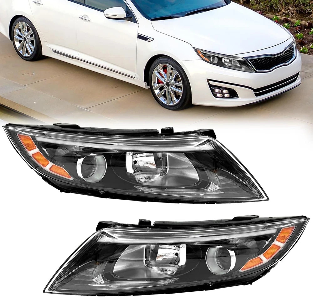 Headlight Assembly Compatible with 2014 2015 Kia Optima
