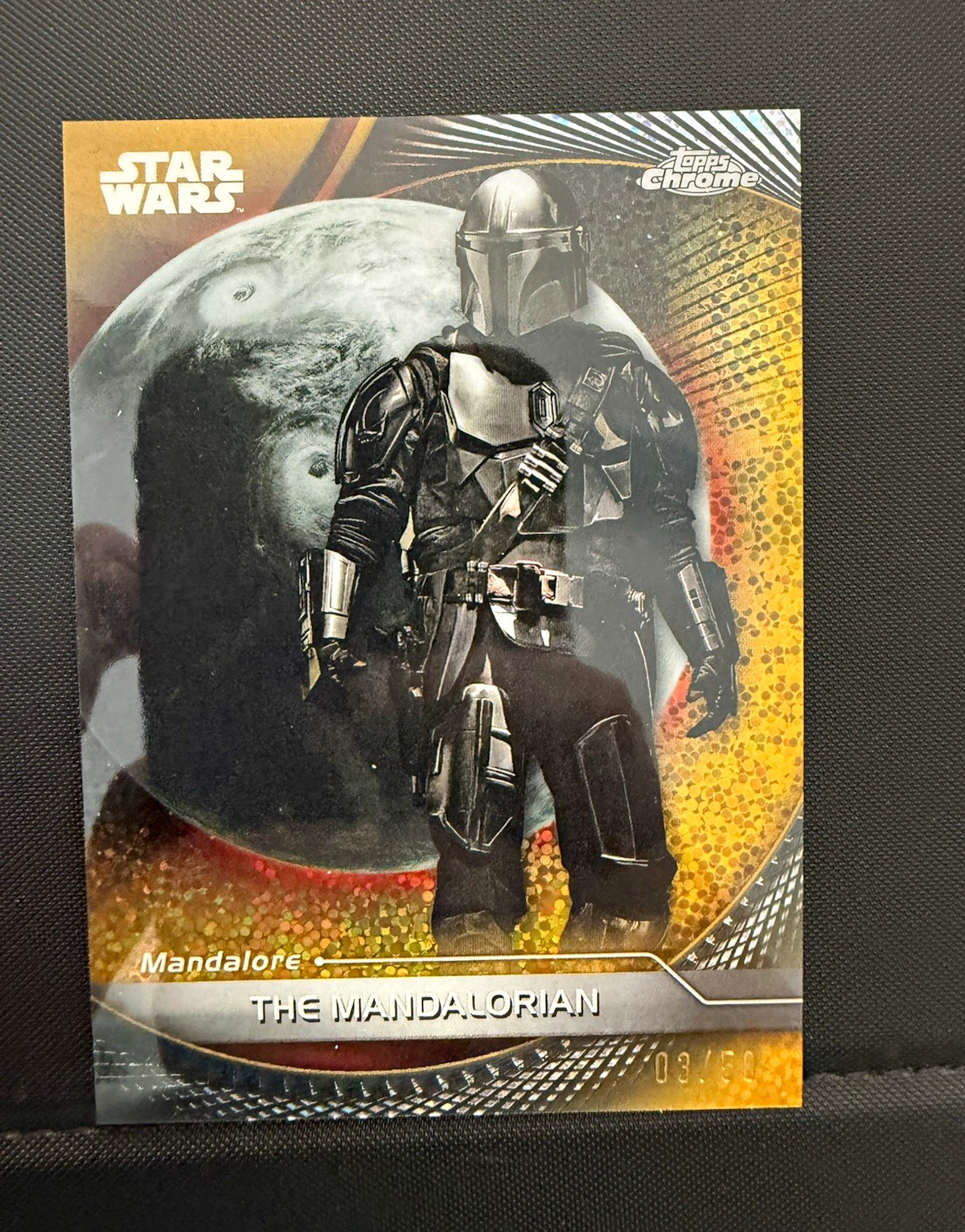 2025 Topps Star Wars Hyperspace Gold /50 The Mandalorian Din Djarin #59 03/50