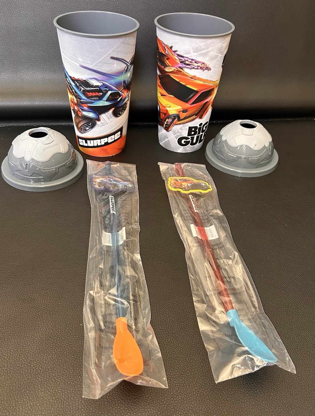 New Rocket League 7 Eleven Big Gulp / Slurpee Cups with Lids And Straws