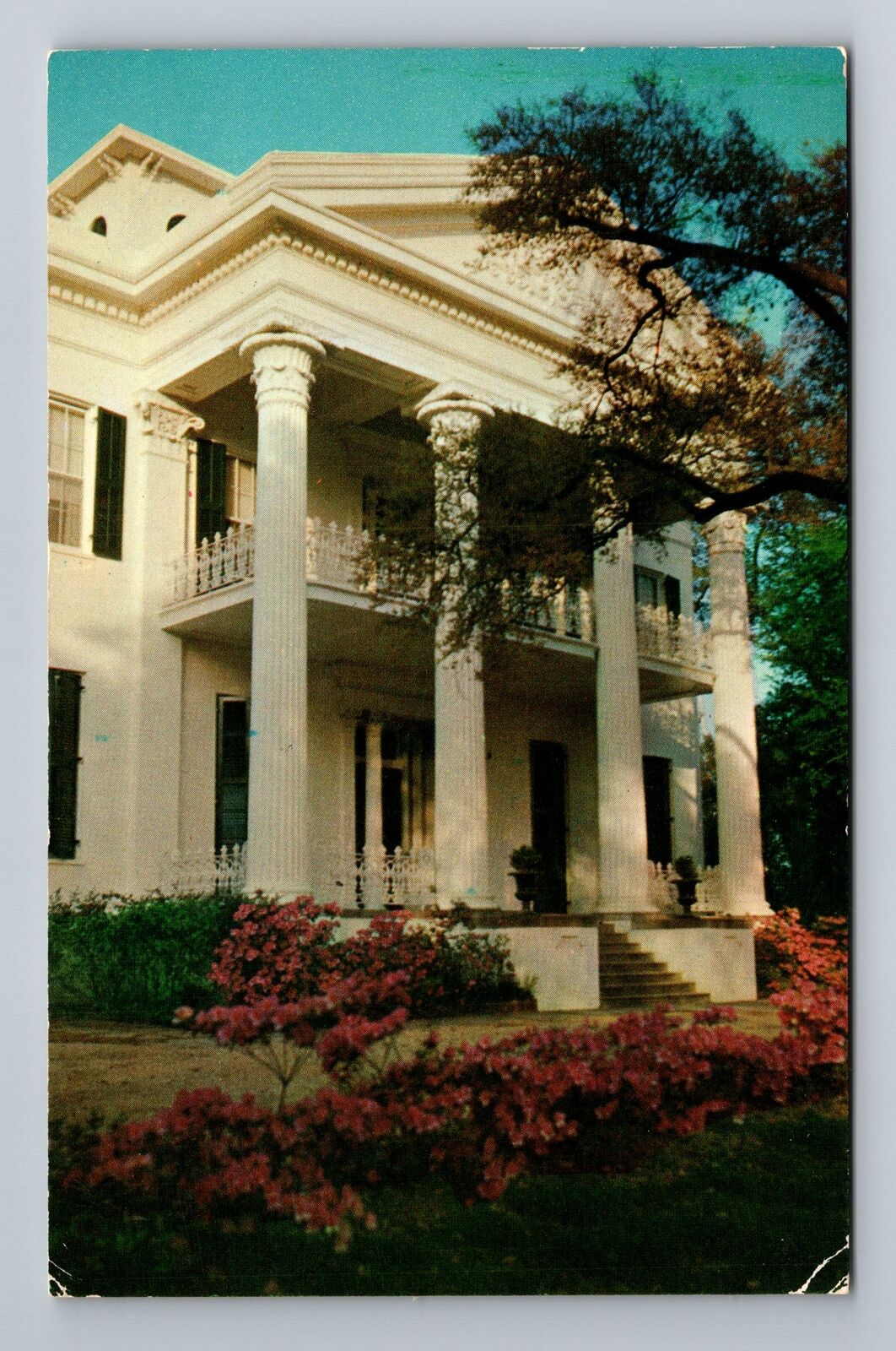 Natchez MS-Mississippi, Stanton Hall, Front Outside, Vintage c1957 Postcard