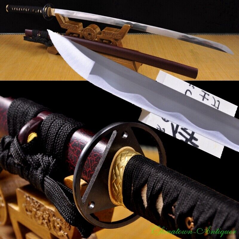 Japanese Samurai Sword Katana High Manganese Steel Sharp Battle Ready #1233