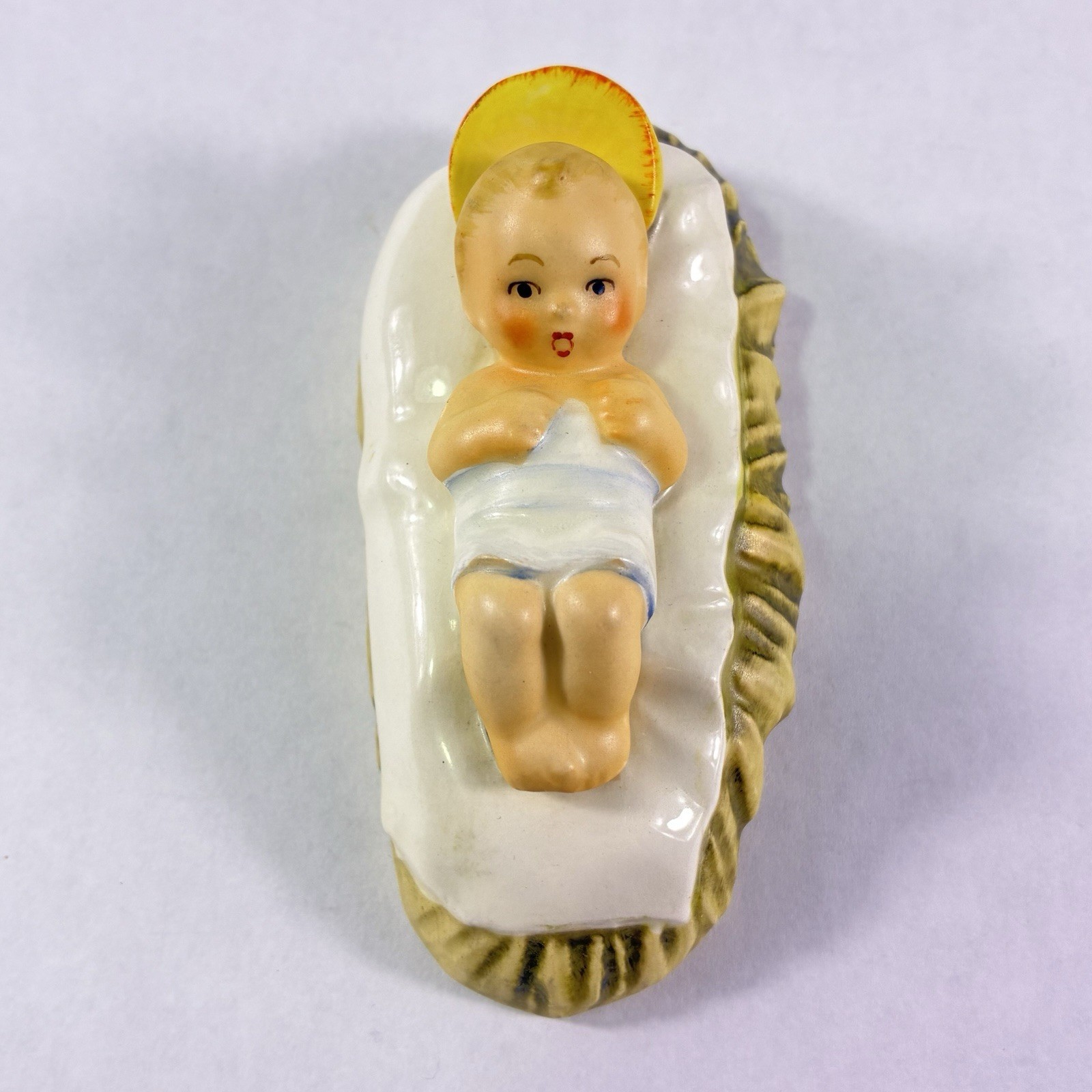 Vtg 1951 Hummel Goebel German Porcelain Figurine 214 A Nativity Baby Jesus 3.5\