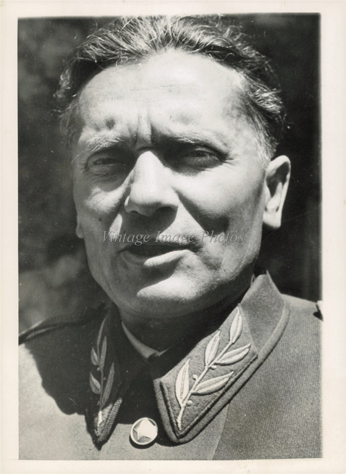 1944 New York Josip Broz Tito Yugoslav Partisan Leader Wire Photo 5x7