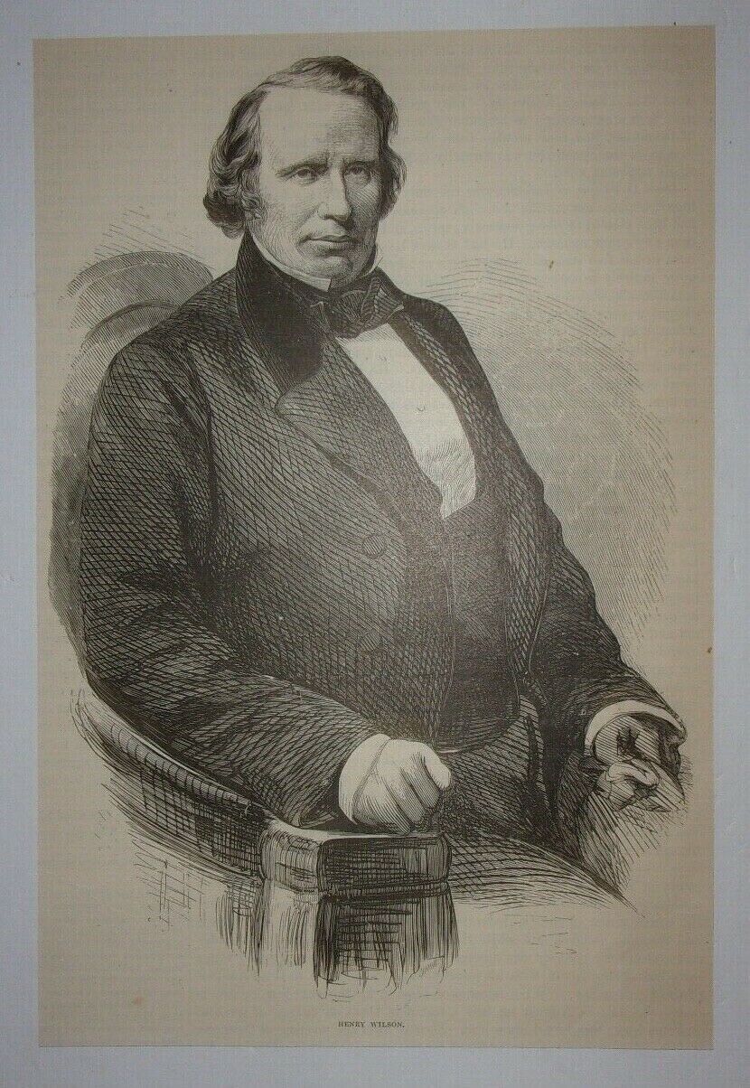 1866 Henry Wilson (Civil War) Engraving
