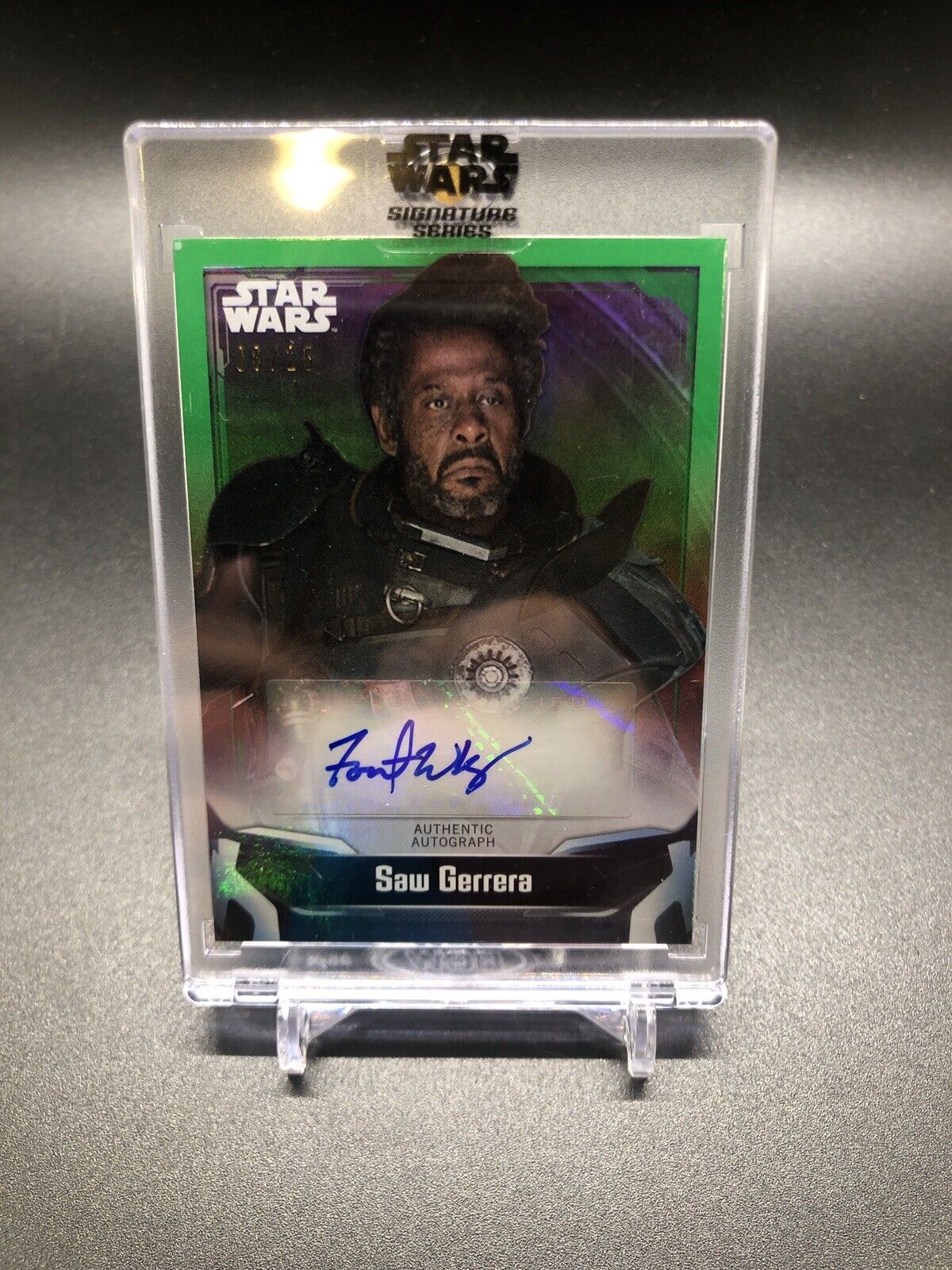 2021 Star Wars Signature Series Forest Whitaker Saw Gerrera Autograph 8/25