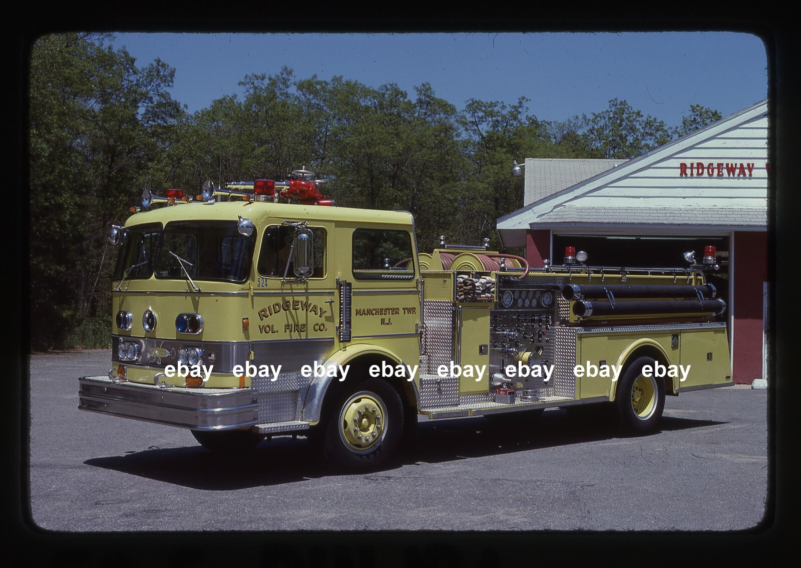 Ridgeway NJ 1974 Imperial Pierce pumper Fire Apparatus Slide