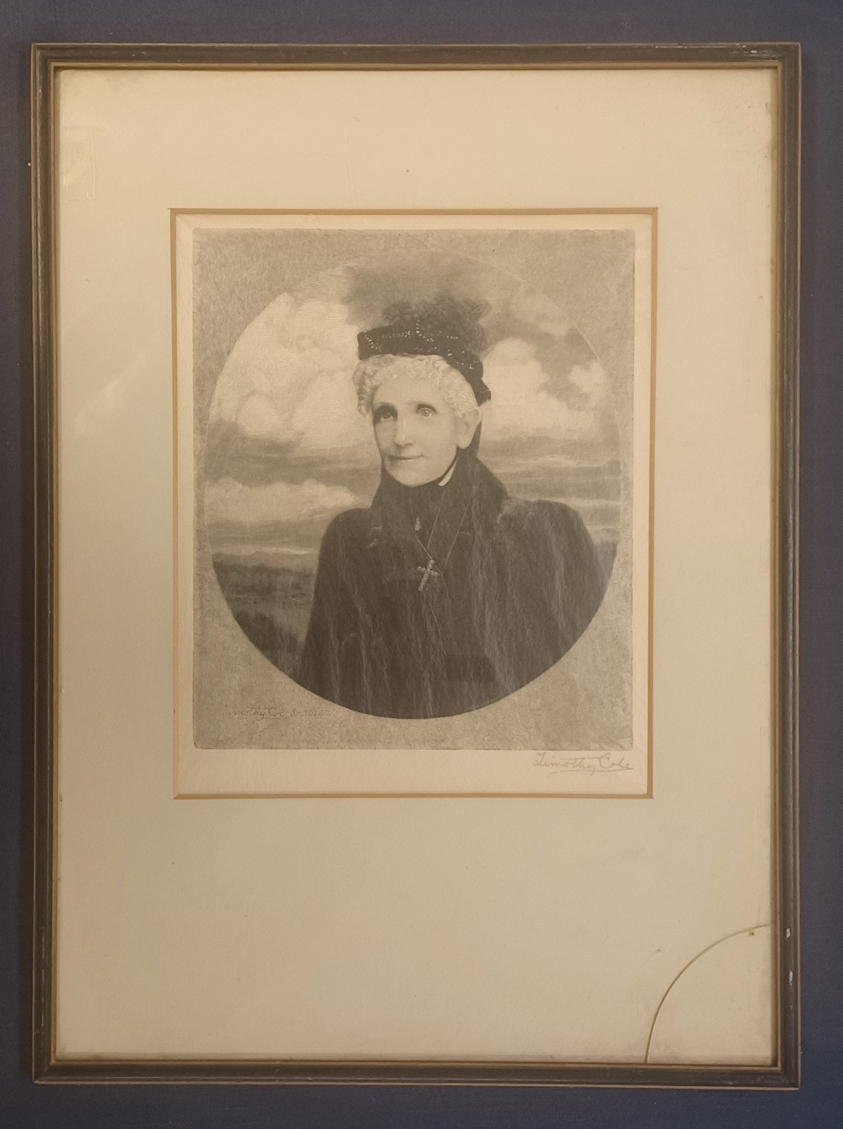 Christian Science Mary Baker Eddy Engraved 1926 Portrait Signed By Timothy Cole