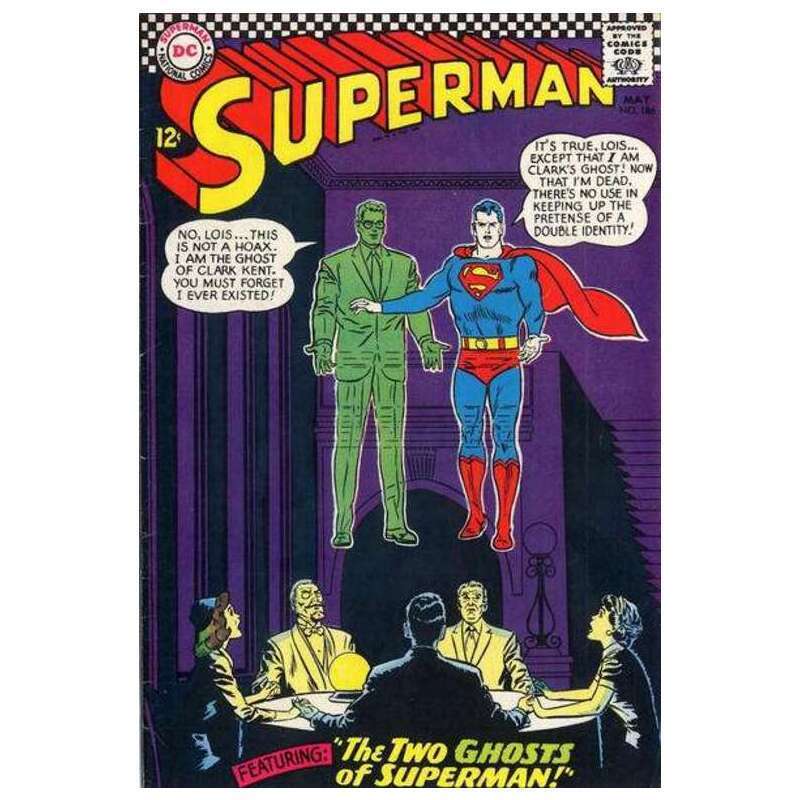 Superman (1939 series) #186 in Fine minus condition. DC comics [c\\