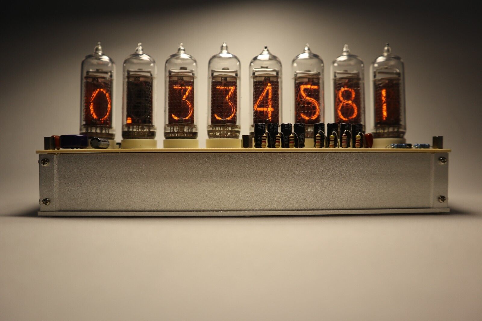 Stein's Gate Divergence Meter using REAL NIXIE TUBE with clock function limited